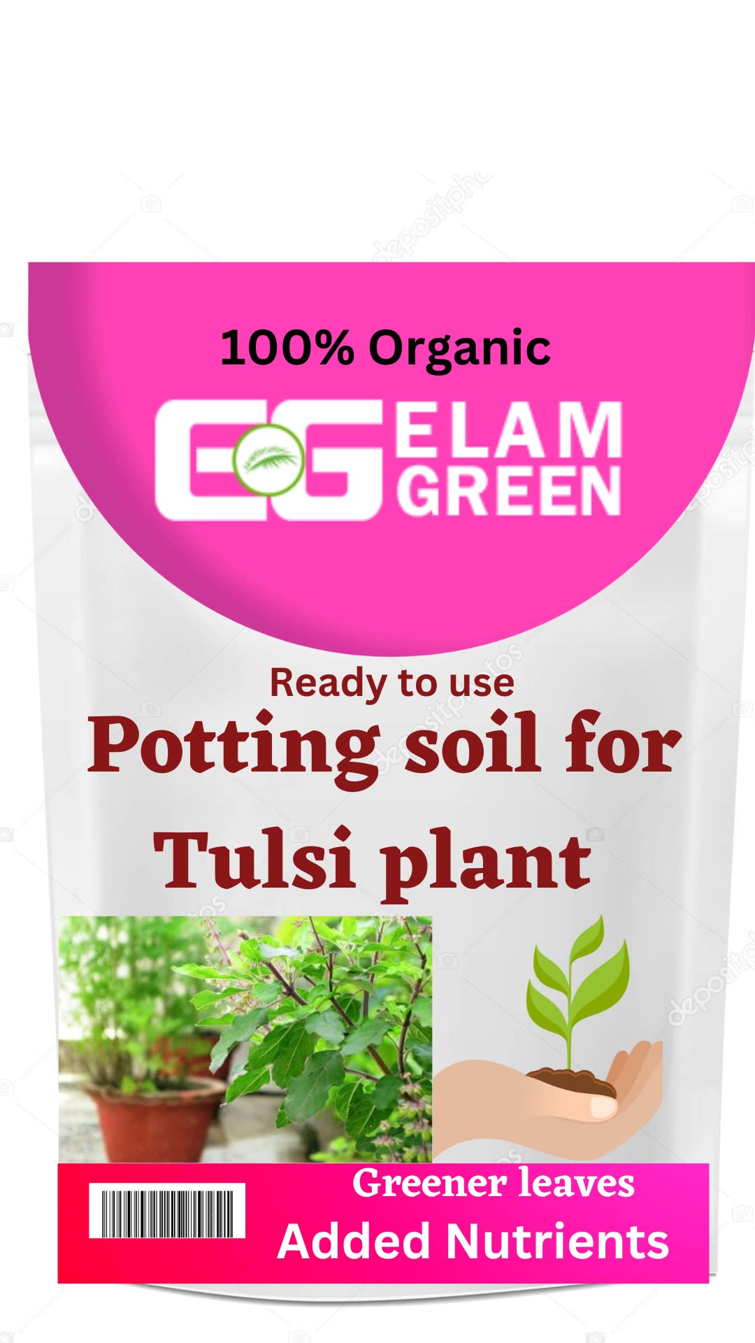 EG ELAMGREEN Potting Soil Mix for Tulsi Plants with All and fertilizers Added with vermicompost Mix 5 kg (B0BPLWD7BP) Amazon Price History, Amazon Price Tracker