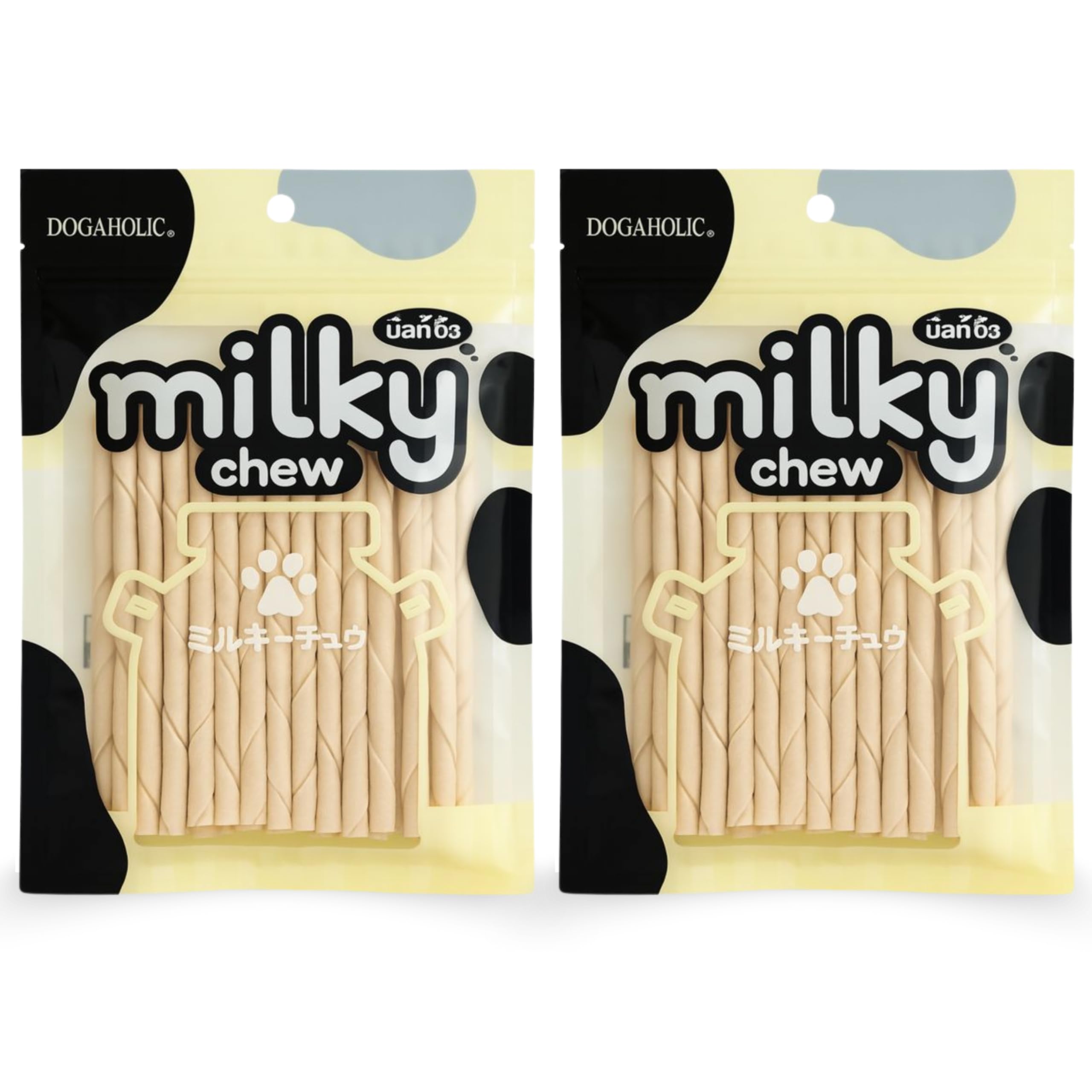 Dogaholic Milky Chew Stick (30 in 1) (Pack of 2) Dog Treat | Healthy & Highly Digestible Treat Suitable for All Breeds Sizes | Sold by Foodie Puppies with Free Key Ring-image-46