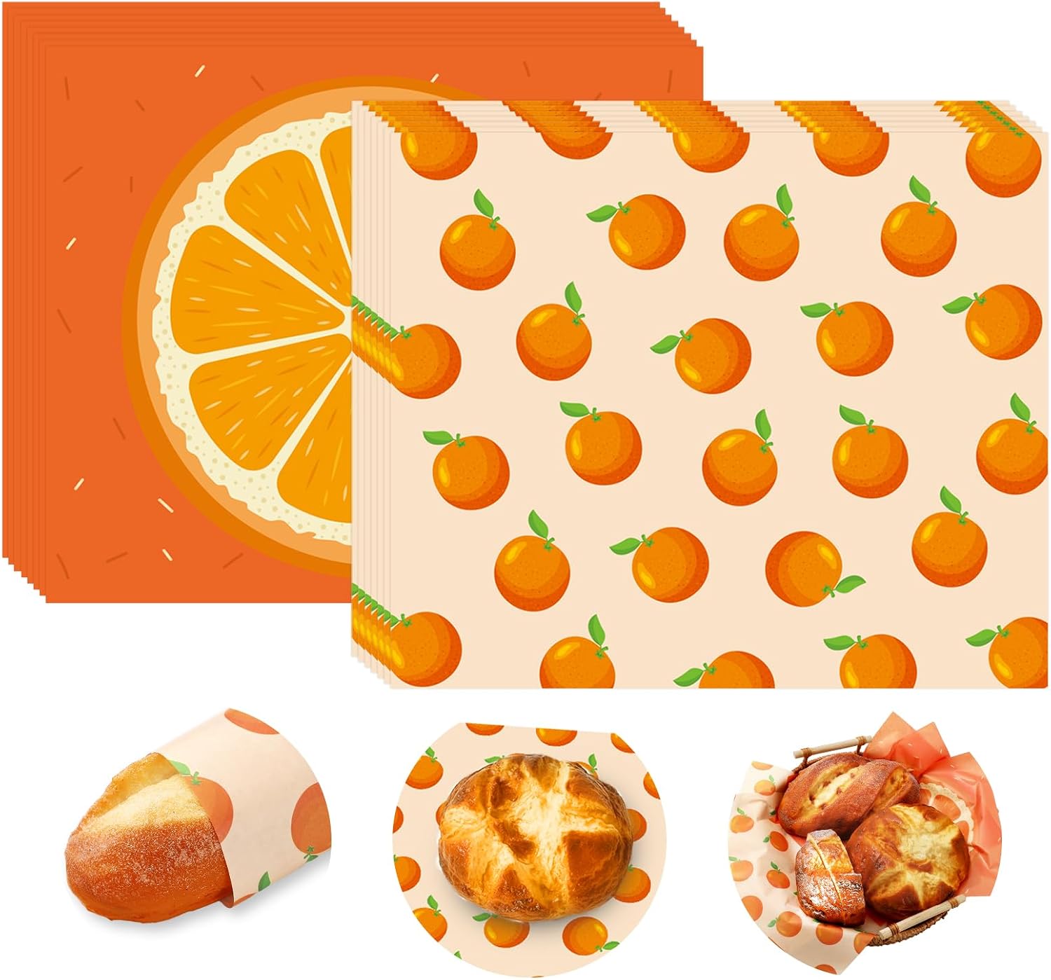 FYSUIMU 100Pcs Strawberry Wax Paper Pink Red Fruit Deli Paper Tissue Summer Sandwich Wrap Waterproof Oil-Proof Picnic Liner for Party Kitchen Supplies