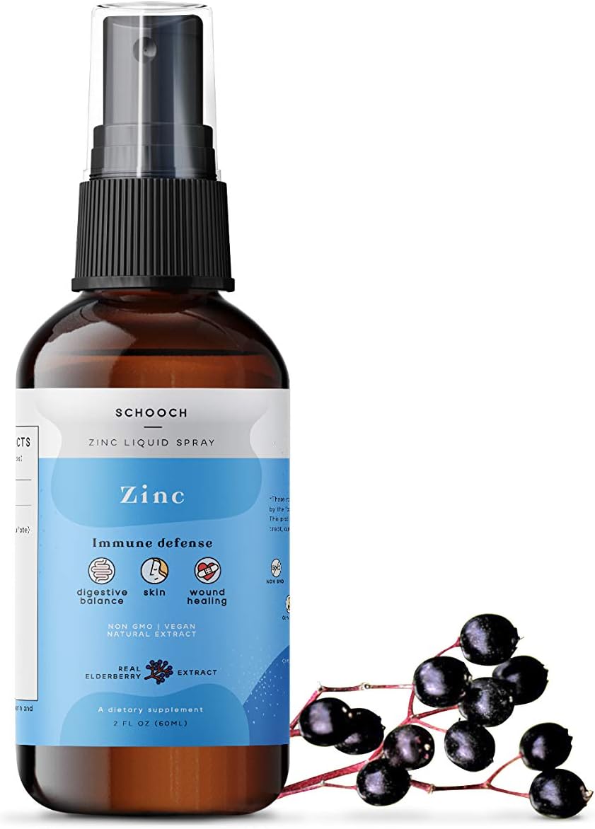 Zinc Picolinate Liquid Spray by SCHOOCH for Skin Health and
