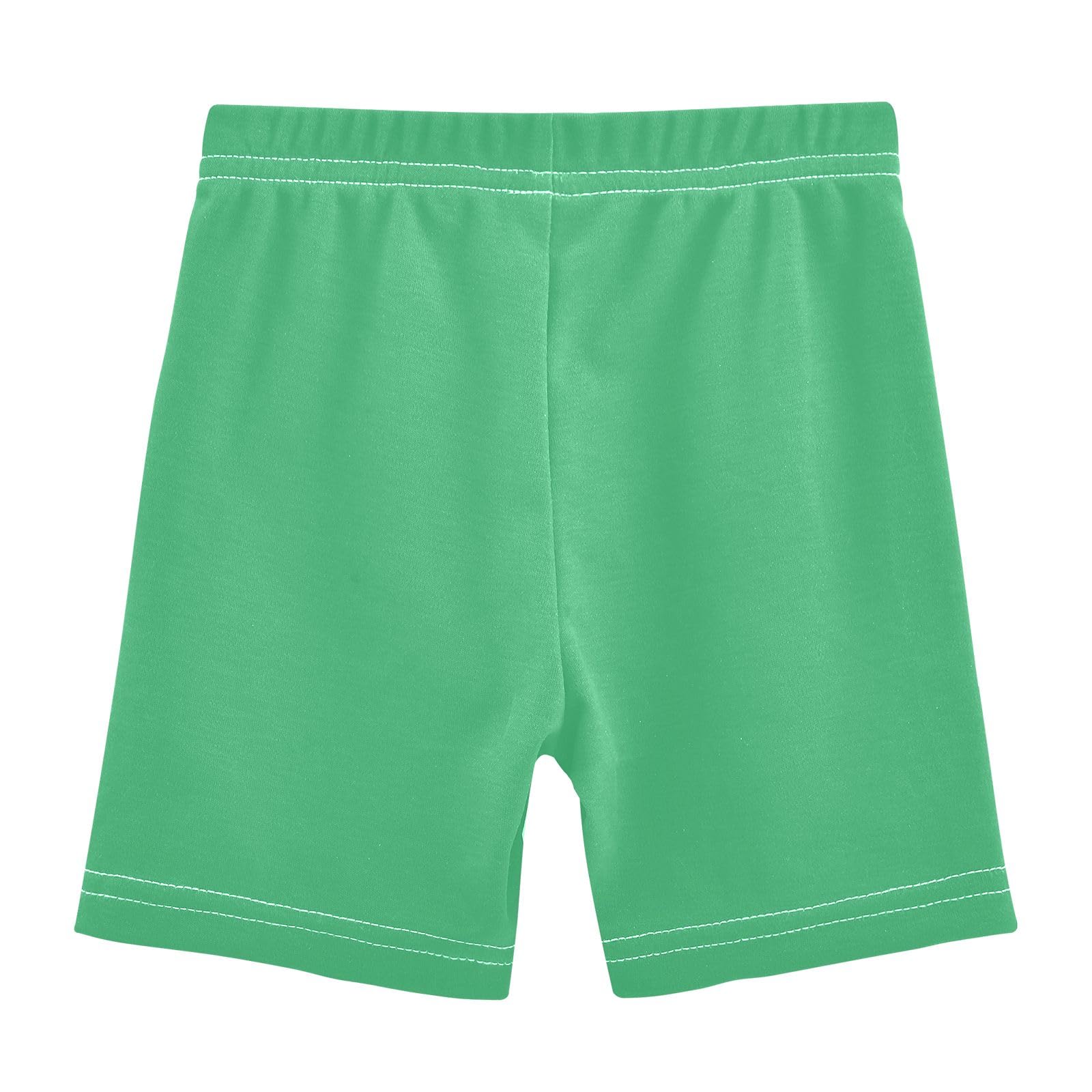 CHIFIGNO Girls Breathable Cartwheel Shorts Kids Bike Shorts Under Dress Dance Short Medium Sea Green Size 8