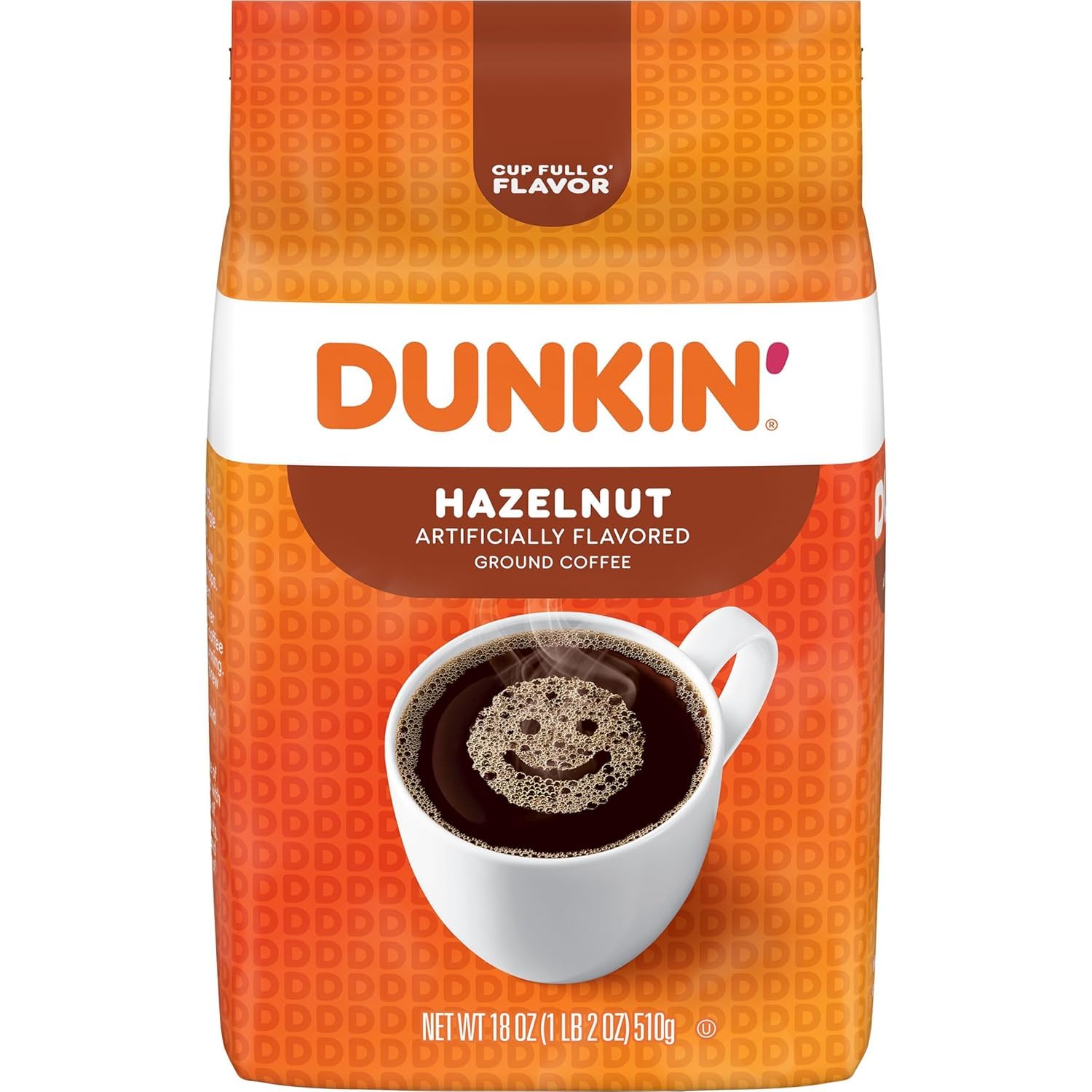 Dunkin' Gemahlener Kaffee mit Haselnuss, künstlich aromatisiert, 530 ml Beutel