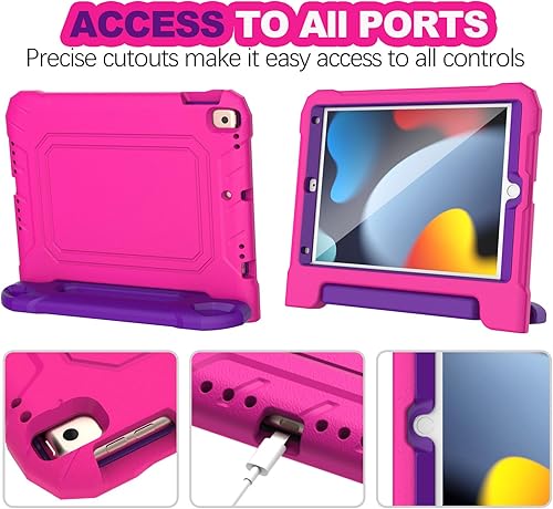 Miniatura 4 de YIHE - Funda infantil para iPad de 10.2 pulgadas 987 generación 202120202019, iPad Pro 10.5 y iPad Air 3, funda para niños con soporte de mango a