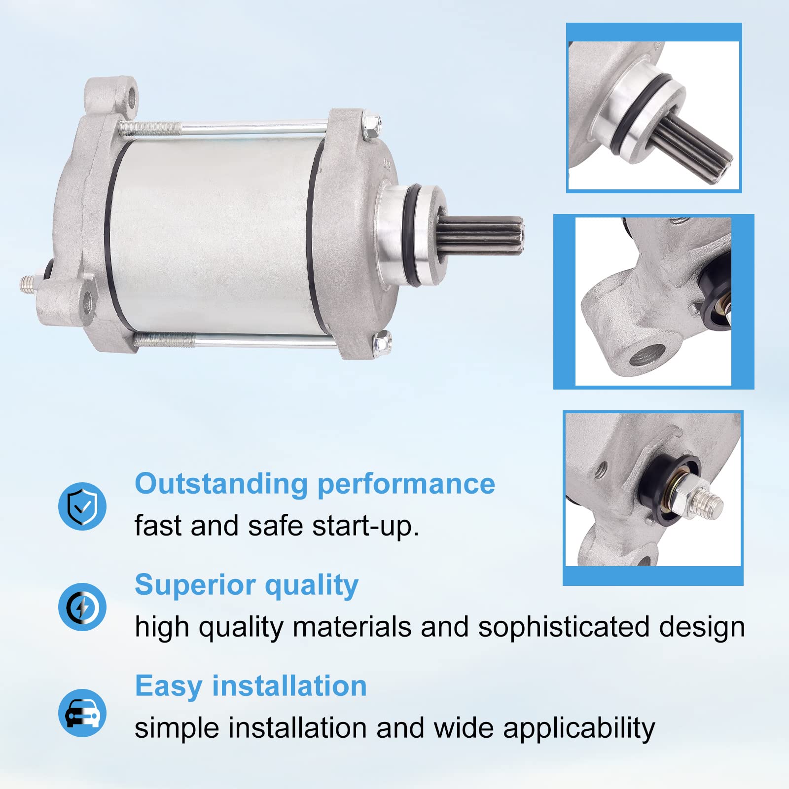 LYARCT Starter Motor 21163 0064 Compatible with Kawasaki ZX1000 ZX