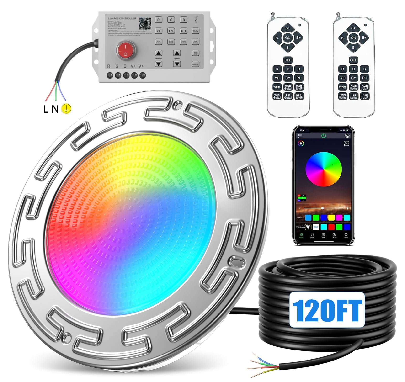 Photo 1 of PoCare 120ft 6-inch LED Pool & Spa Light