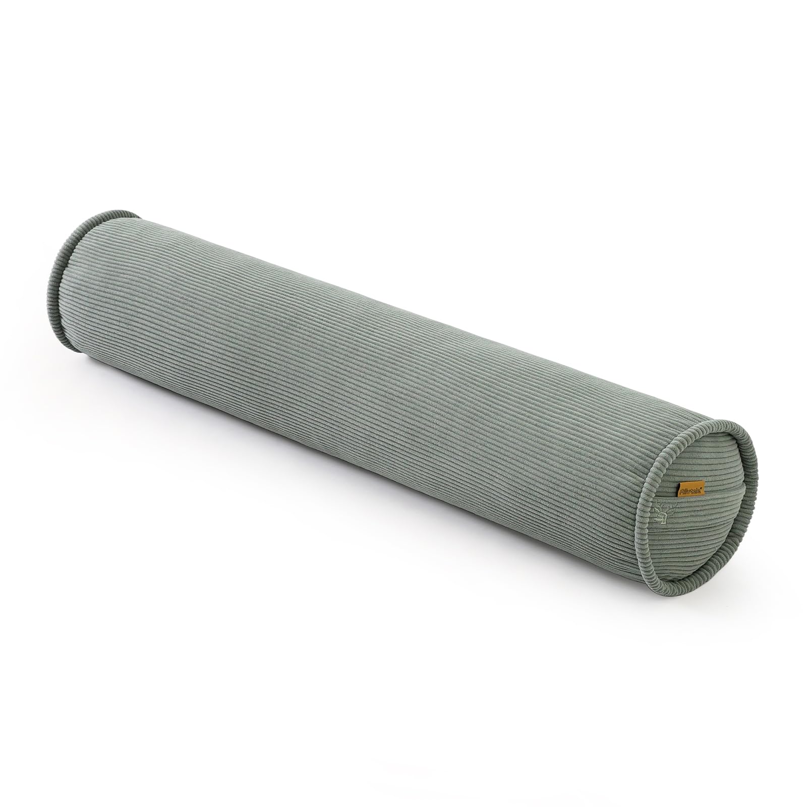 Photo 1 of Ailuteie Long Pillow for Bed – Corduroy Round Bolster Pillow for Adults, Decorative Body Pillow for Sleeping or Sofa Support,47 x 7.87 Inches,Grey Green