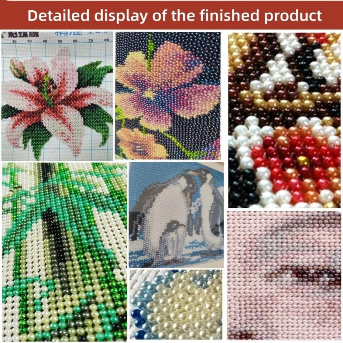 Bead Embroidery Kits Coppia Di Anziani Dei Cartoni Animati Set Di Ricamo Per Adulti Con Perline Rotonde Per Set Di Ricamos，Artigianato，Punto Croce Fai Da Te Per Principianti 9CT 50x70cm