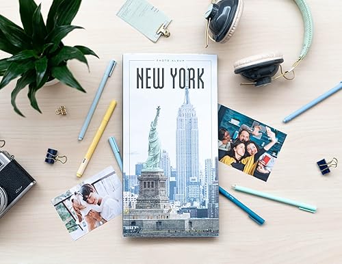 Miniatura 4 de Álbum de fotos oficial de Nueva York - Álbum de fotos de 6 x 4  3.9 x 5.9 in - Álbum de fotos familiar con 96 bolsillos - Regalos para amigos -