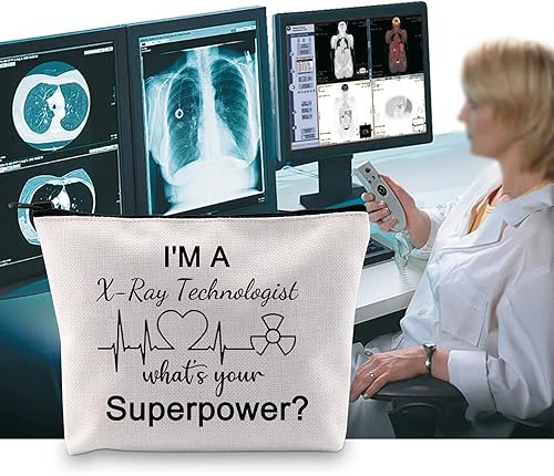 Miniatura 7 de Bolsa de maquillaje de tecnología radiológica de radiología con tecnología de rayos X I'm a X-Ray Technologist What's Your Superpower Cosmetic Bag