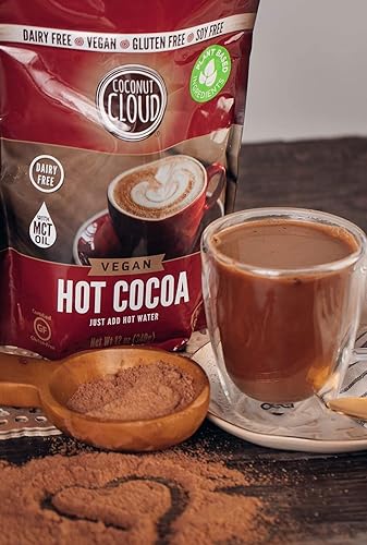Miniatura 3 de Coconut Cloud Mezcla de chocolate caliente instantáneo sin lácteos, vegano, natural, delicioso, cremoso, hecho en Colorado con leche de coco en