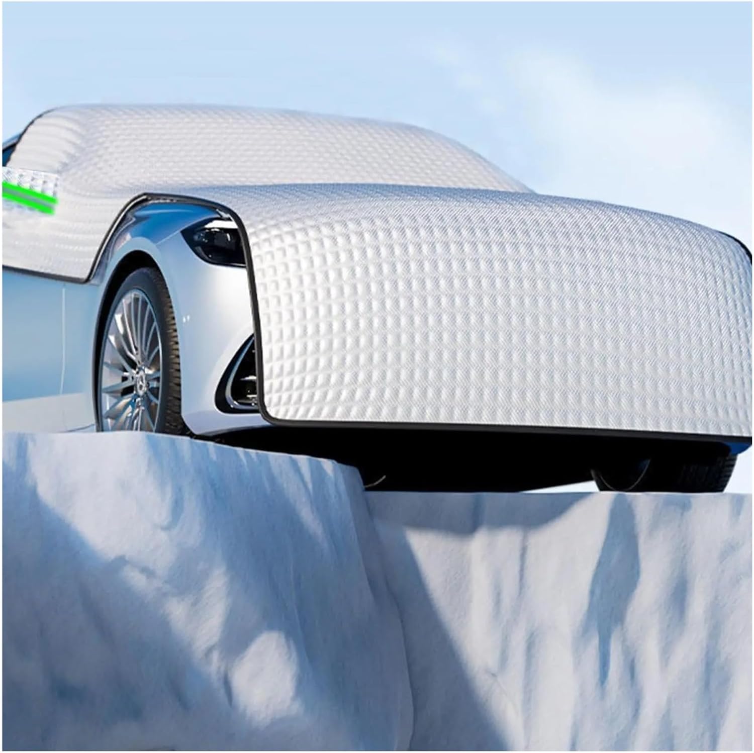 Snow Protection for Cars Winter Car Windshield Snow Cover Anti-Frost Protector Half Ice Window Sun Shade