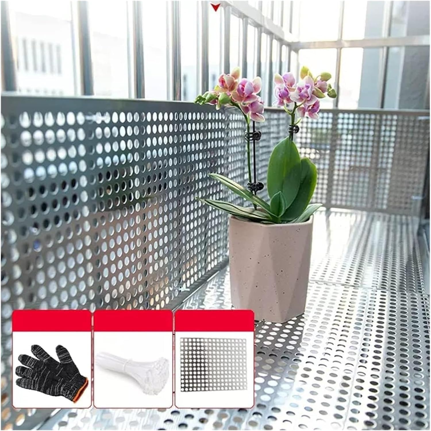 Stainless Steel Perforated Plate,Stainless Steel Perforated Sheet, 0.8mm Thick Metal Plate, 60x120 cm, Durable & Corrosion-Resistant, Ideal for DIY Projects, Ventilation Grills, and Crafts