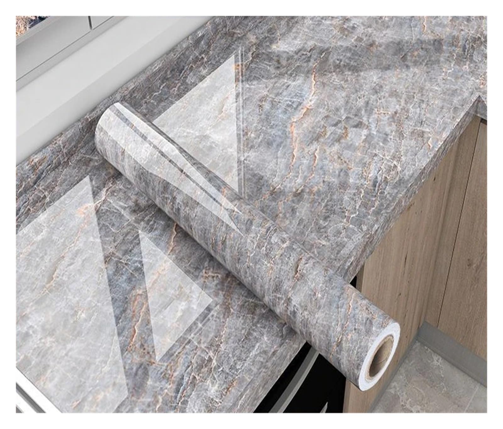 Aywtiun F-26 Oil Proof Waterproof Contact Paper Marble Self Adhesive Wallpaper For Kitchen Wall Stickers Waterproof Oil Proof Peel And Stick For Kitchen Worktop Fridge Splashback(,20M X 60Cm)