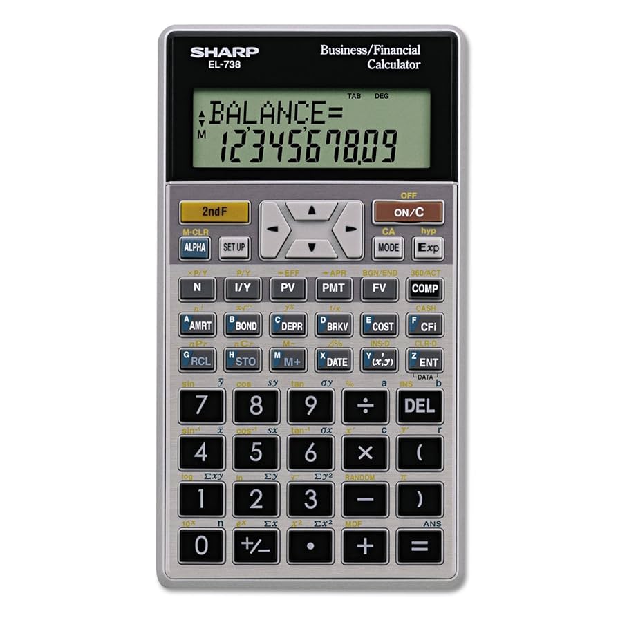 Sharp EL-738FB 10-Digit Financial Calculator : Amazon.ca