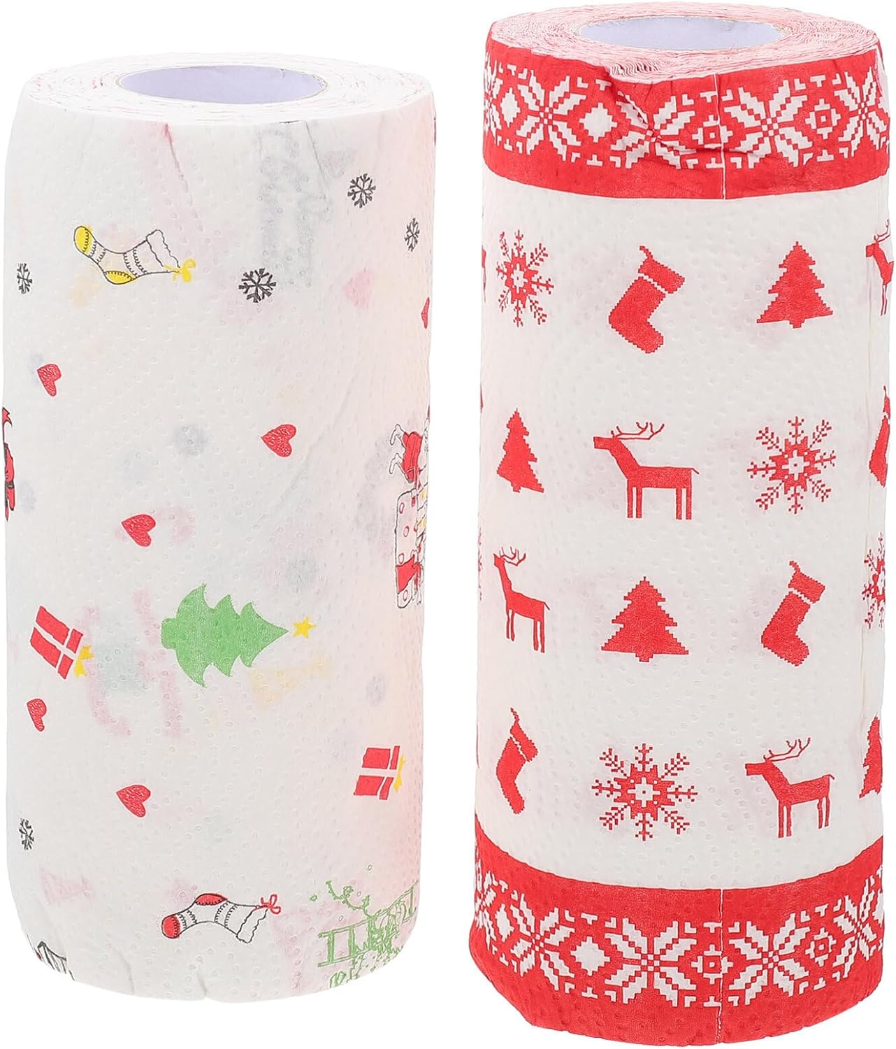 PRETYZOOM Christmas Kitchen Paper Towels Rolls Christmas