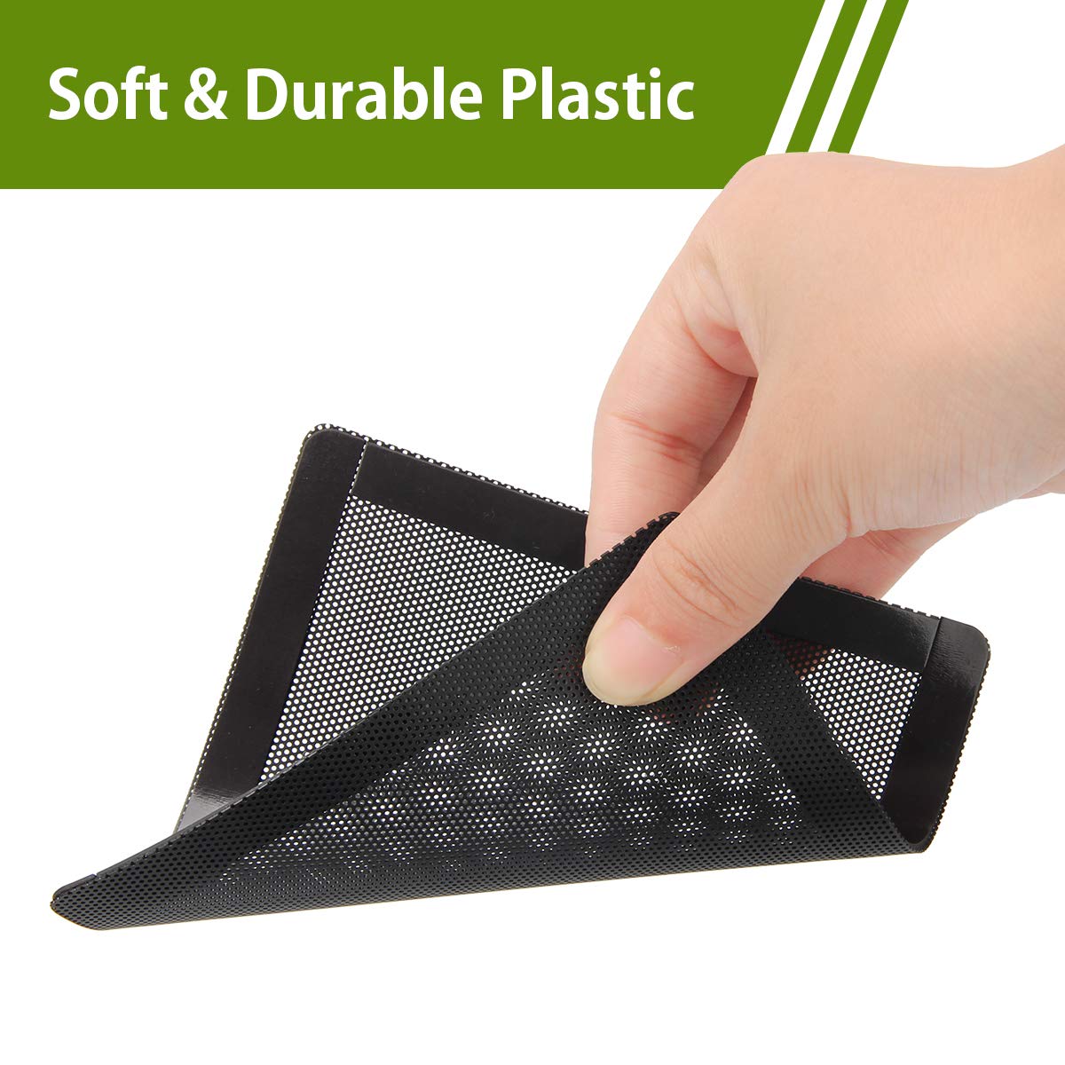 140mm PC Fan Dust Filter Magnetic Frame Computer Fan Grills Black Dust Mesh PC Cooler Filter Screen Dustproof Case Covers 5 Pack