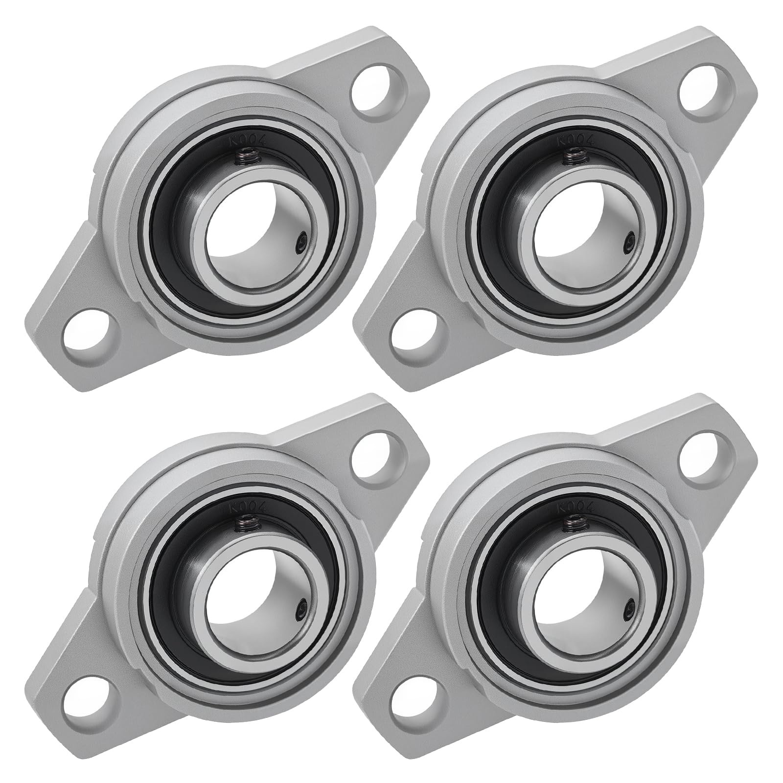 4Pcs Paliers a Semelle Roulements à Bride Rhombique Bloc D'oreiller Roulements a Billes Bride Roulement (20mm Diamètre Intérieur)