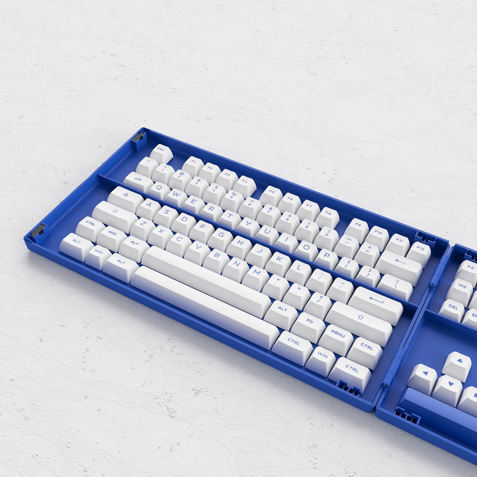 Amazon.co.jp: Akko Blue on White 197キー ASA プロファイル PBT