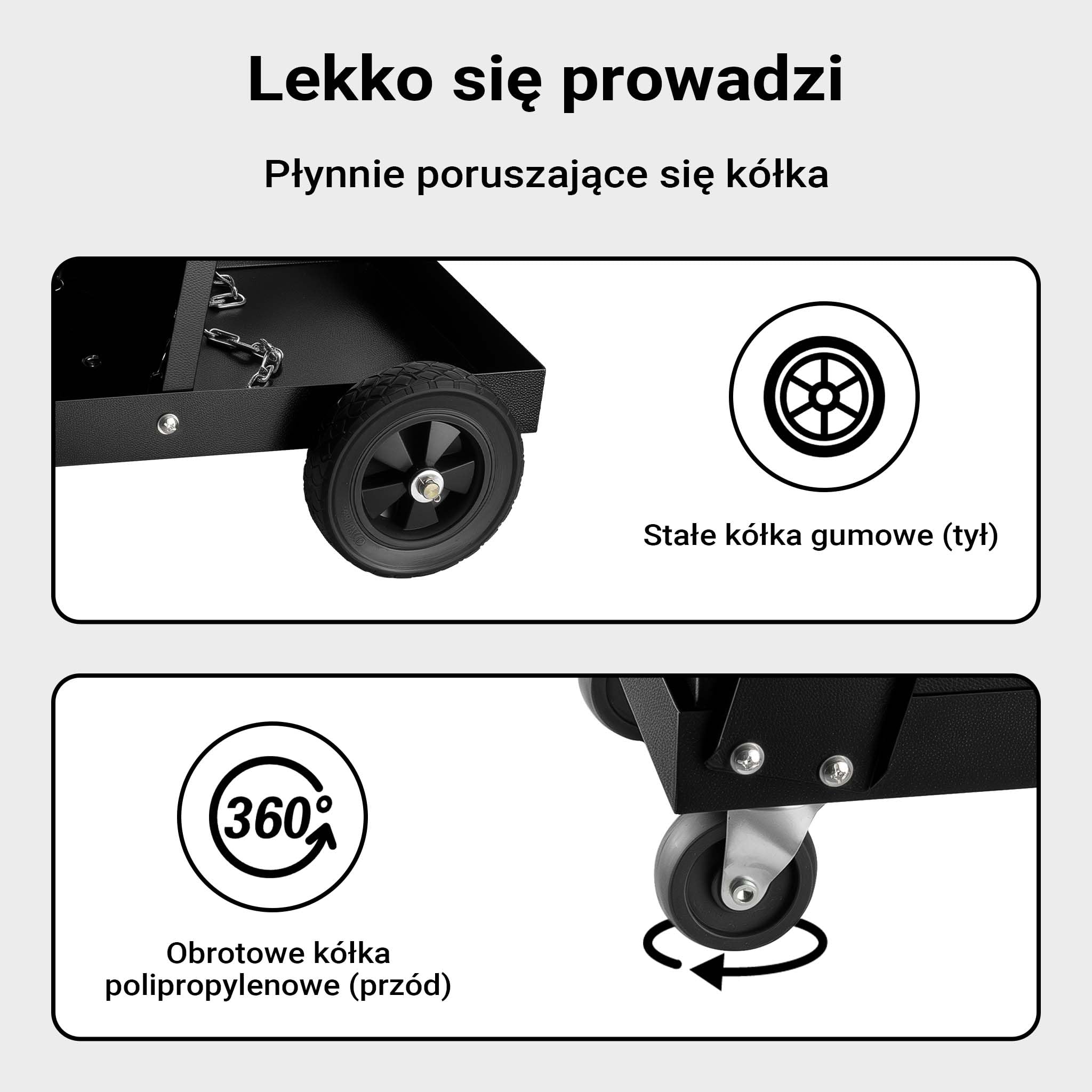 Wiltec Wózek spawalniczy na spawarkę i butlę gazową z 4 szufladami, nośność do 100 kg, ze stali, wytrzymały mobilny na akcesoria spawalnicze