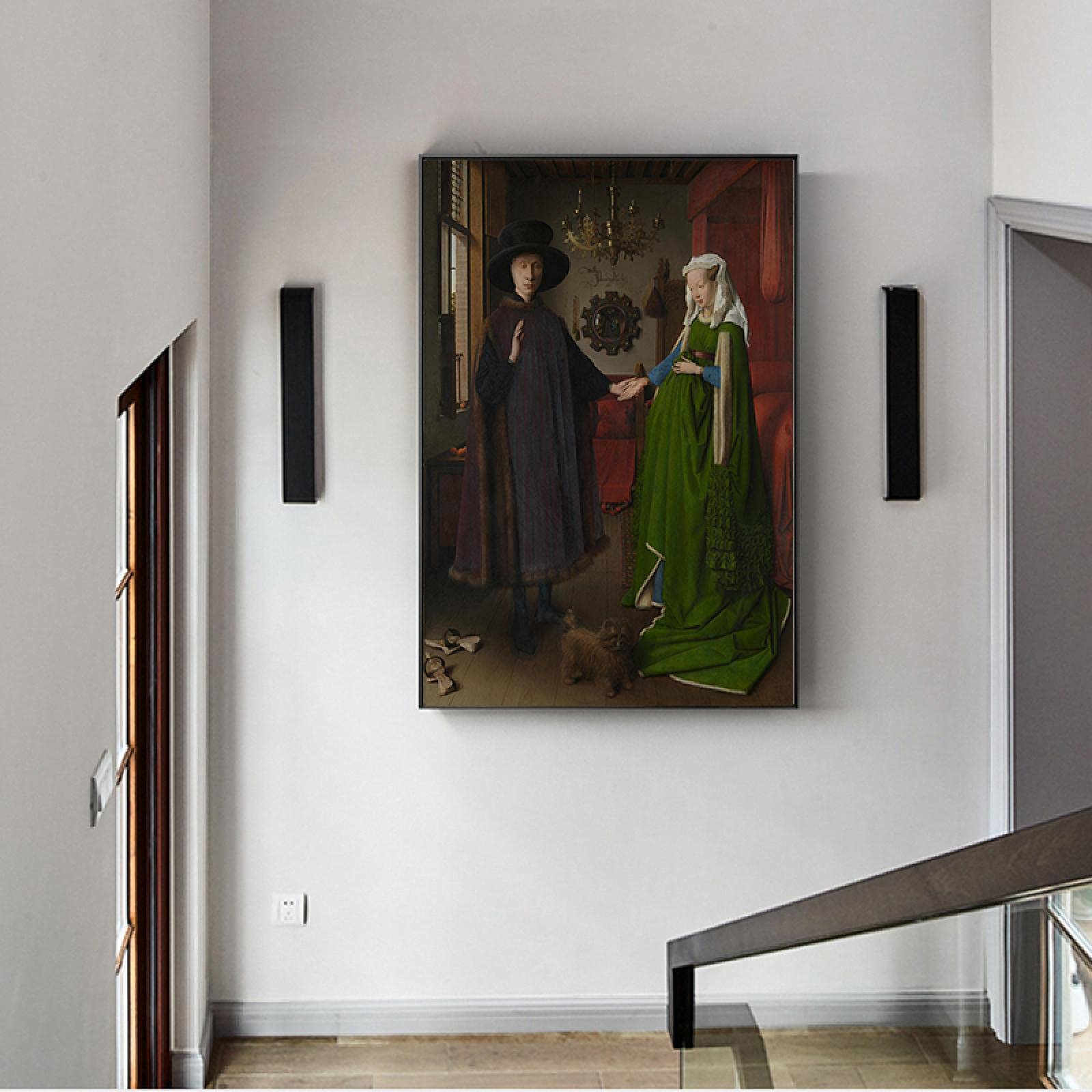 Amazon.co.jp: キャンバスに絵画クラシックヤンファンエイクアルノ