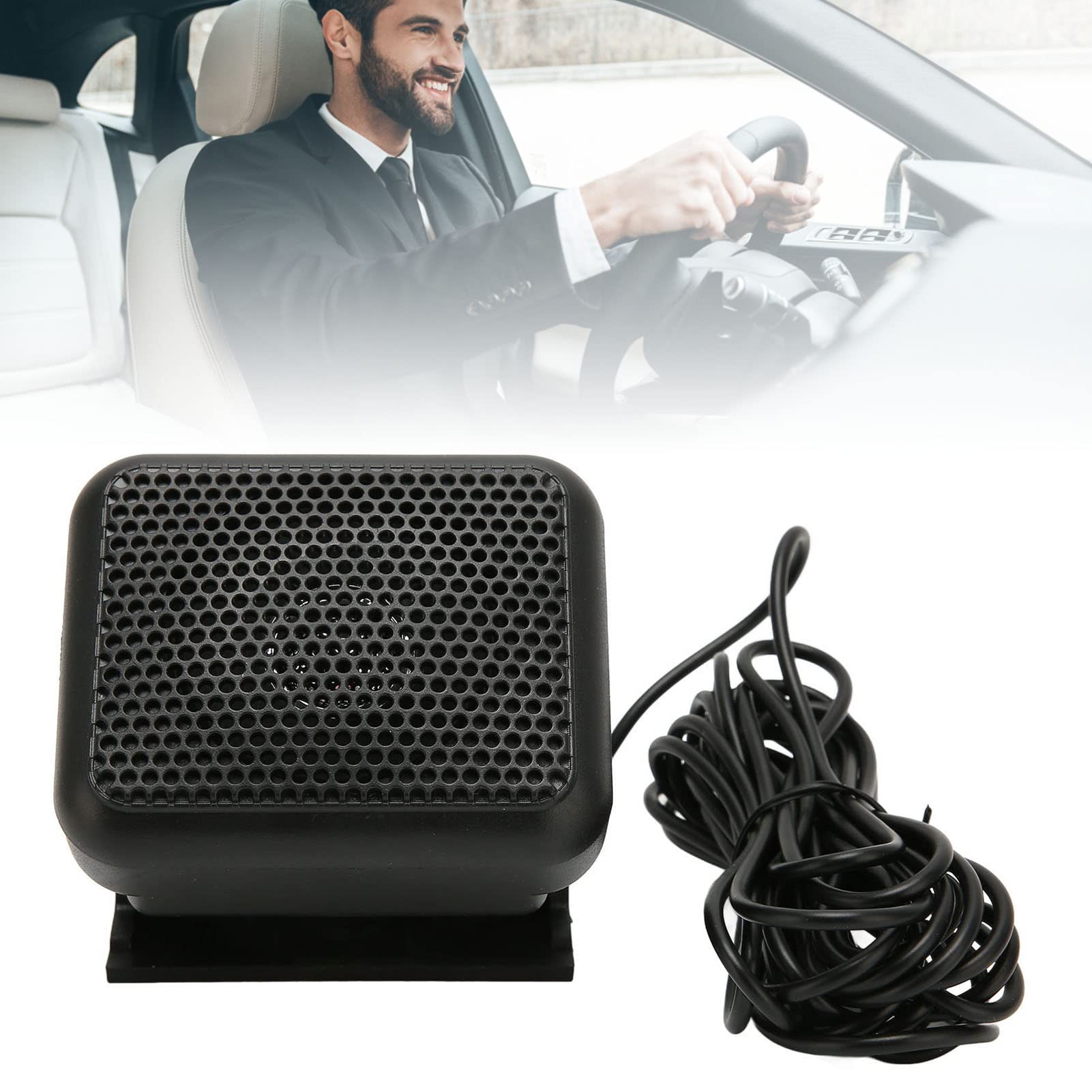 ASHATA Haut-Parleur Externe Radio CB, Haut-Parleur de Communication Externe CB, Mini Haut-Parleur Externe de Voiture, Haut-Parleur Radio CB pour FT 1802M FT 1807M FT 8900R pour la Série