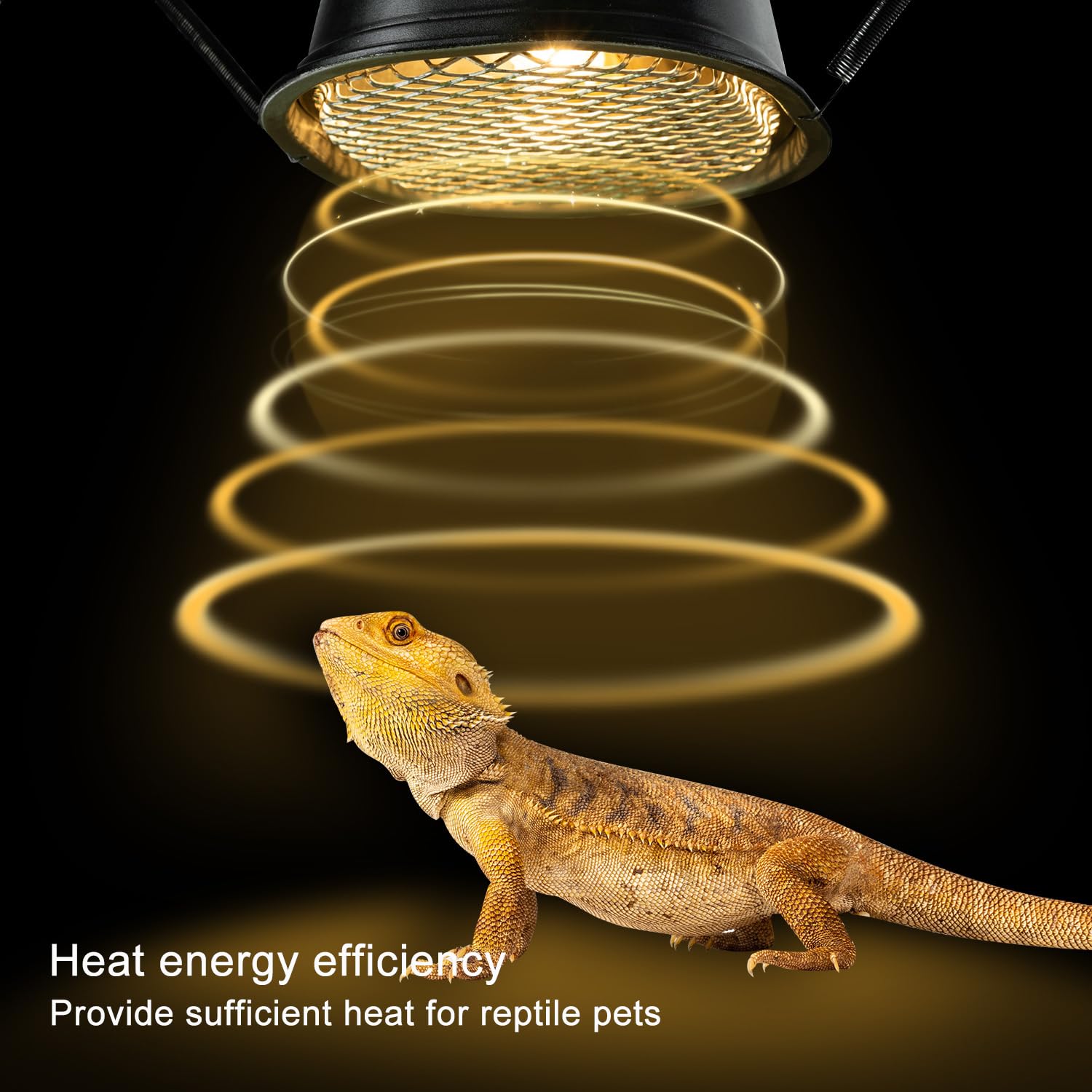 G9 Reptile Heat Lamp Bulb and Light Fixture with Safety Mesh, G9 Mini Heat Bulb 50W Warm White, UVA Reptile Heat Lamp and Basking Lampshade for Bearded Dragon Gecko Turtle Lizard Snake - image 4