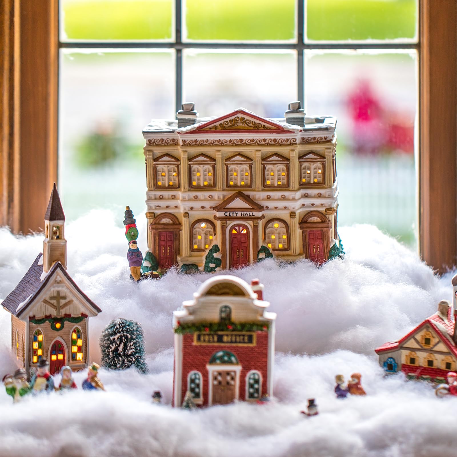 6 Stück Weihnachten Gefälschte Schnee Dekoration Künstliche Flauschige Schnee Faser Weiche Gefälschte Flauschige Schneedecke Indoor Gefälschte Winter Schnee Füllung Schneeabdeckung für