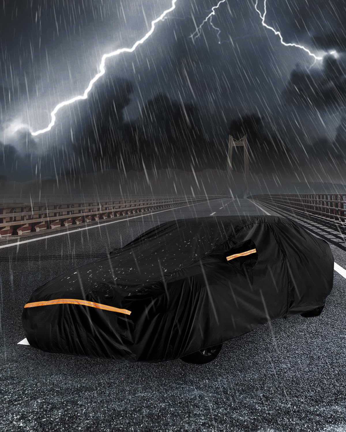 Car Cover Waterproof All WeatherCustom Fit for Chevy Camaro 2010-2025 Heavy Duty Outdoor Full Exterior Cover for Automobiles — view 7