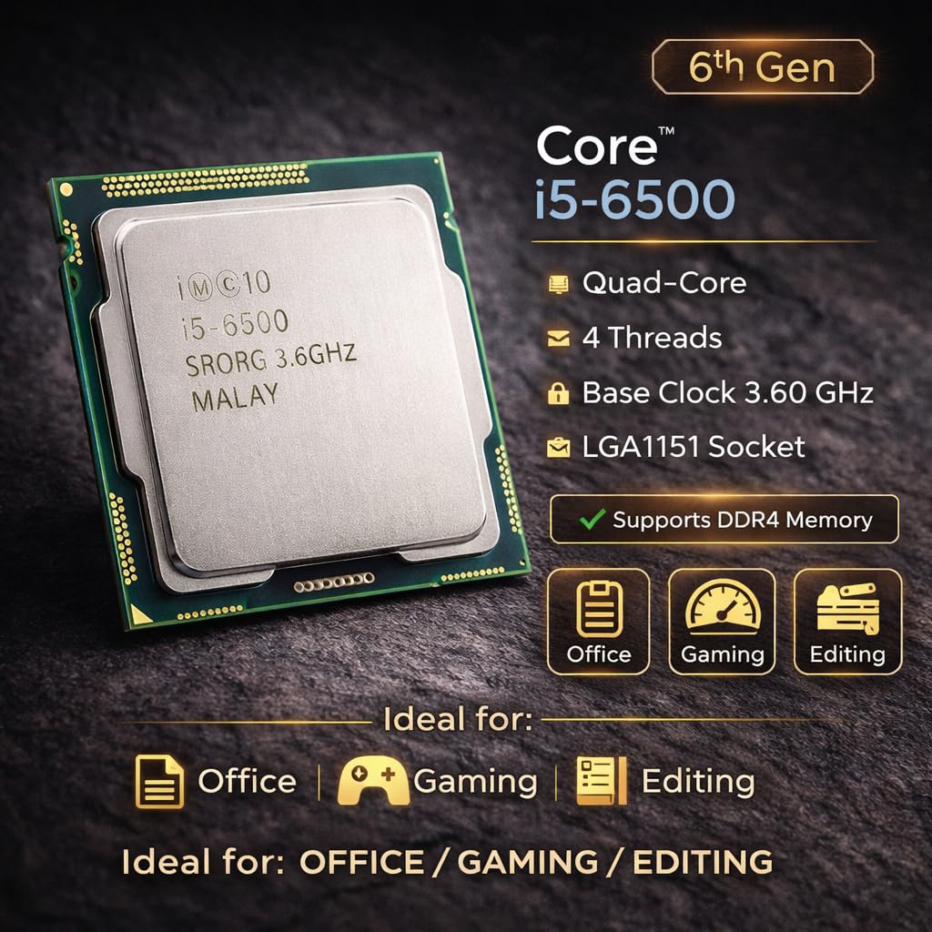 Assembled Desktop PC Core i5 6500 6th Gen 3.2GHz | 8GB DDR4 RAM