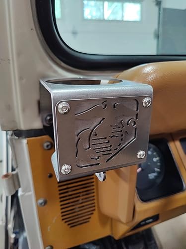 Dog Fox Industries - Portavasos USMC del Cuerpo de Marines de los Estados Unidos para Jeep Wrangler YJ 1976-1995 (par)