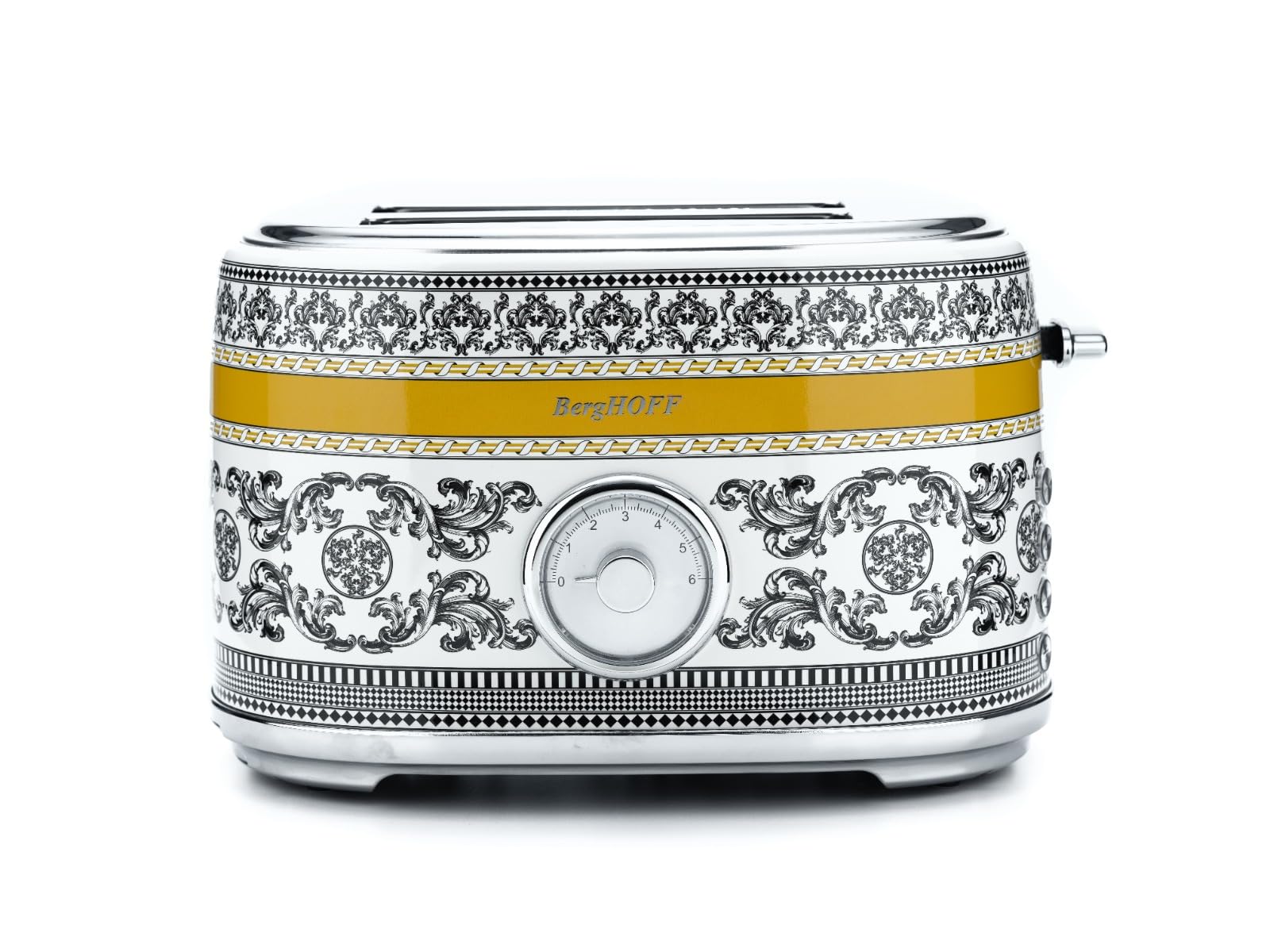 BergHOFF Gem Royal Margery 2 Dilim Ekmek Kızartma Makinesi Desenli – 815 W, Paslanmaz Çelik