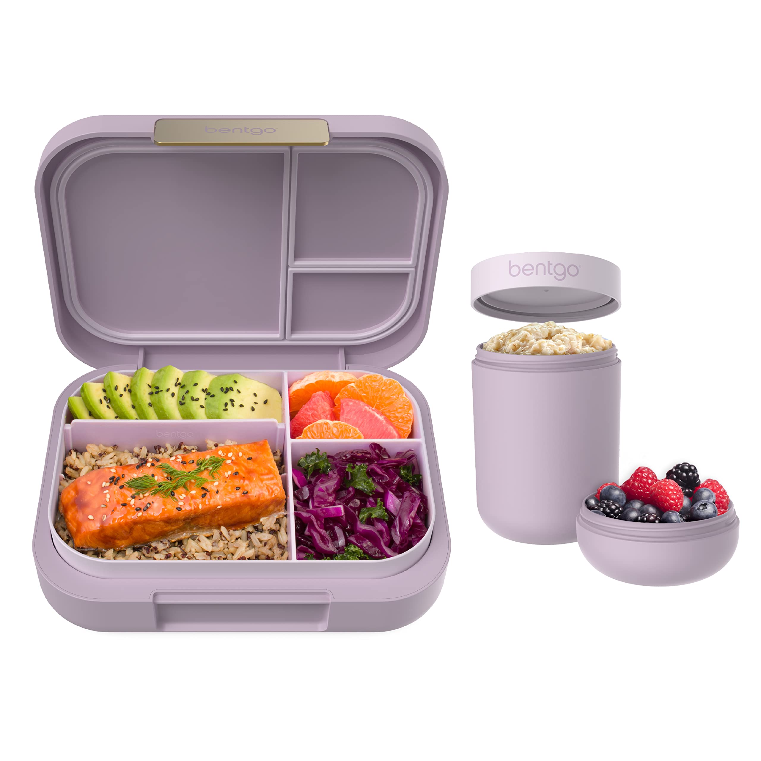 Amazon.com: Bentgo® Modern Bento-Style Lunch Box Set With Reusable