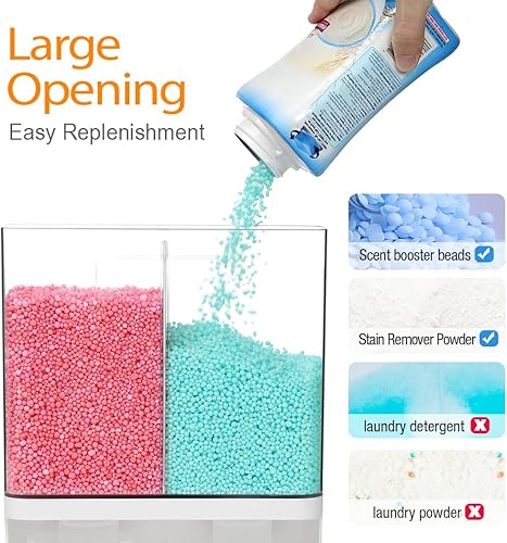 Miniatura 5 de Conworld Dispensador de detergente para ropa, dispensador de perlas de refuerzo de aroma para organización de lavandería, adecuado para cuentas,