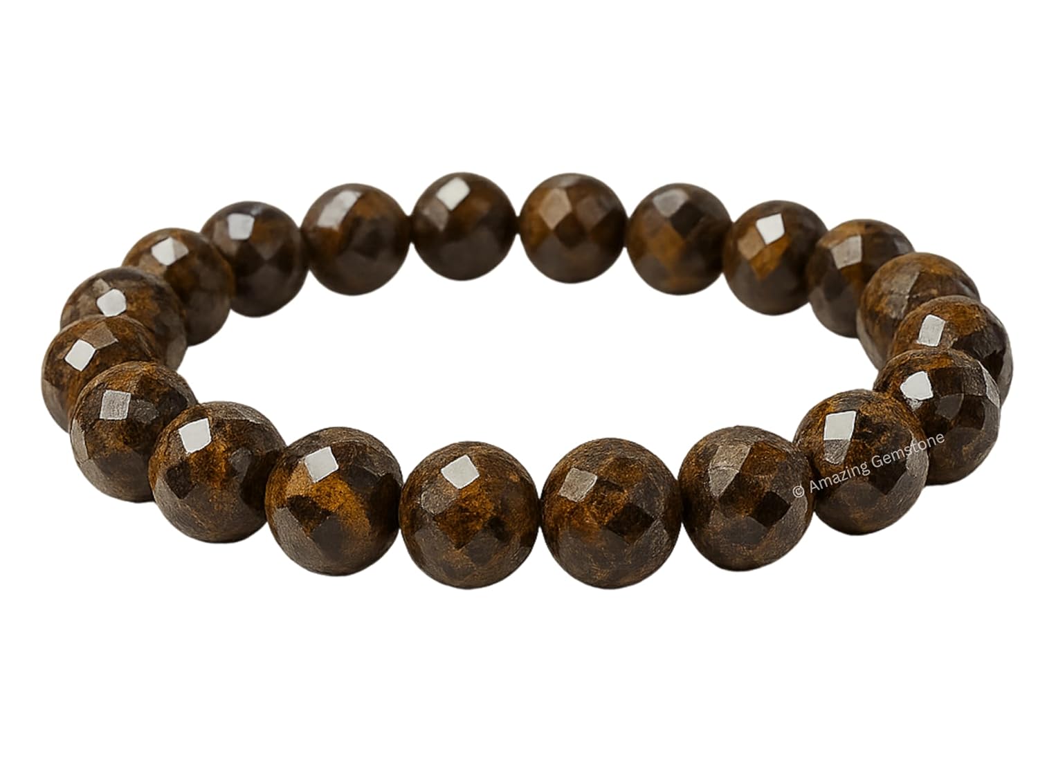 Amazing Gemstone Bronzite Bracelet for Women - Chakra Mens Bracelet Protection Crystals and Healing Stones - Blessing Bracelet Spiritual Meditation Gift Christmas Stocking Stuffers