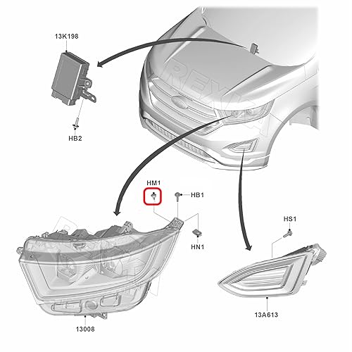 Miniatura 8 de Rexka 10 piezas de clips de retención de revestimiento de guardabarros para Ford W706092-S300 Edge Explorer Flex Mustang Taurus Chrysler 6508197AA