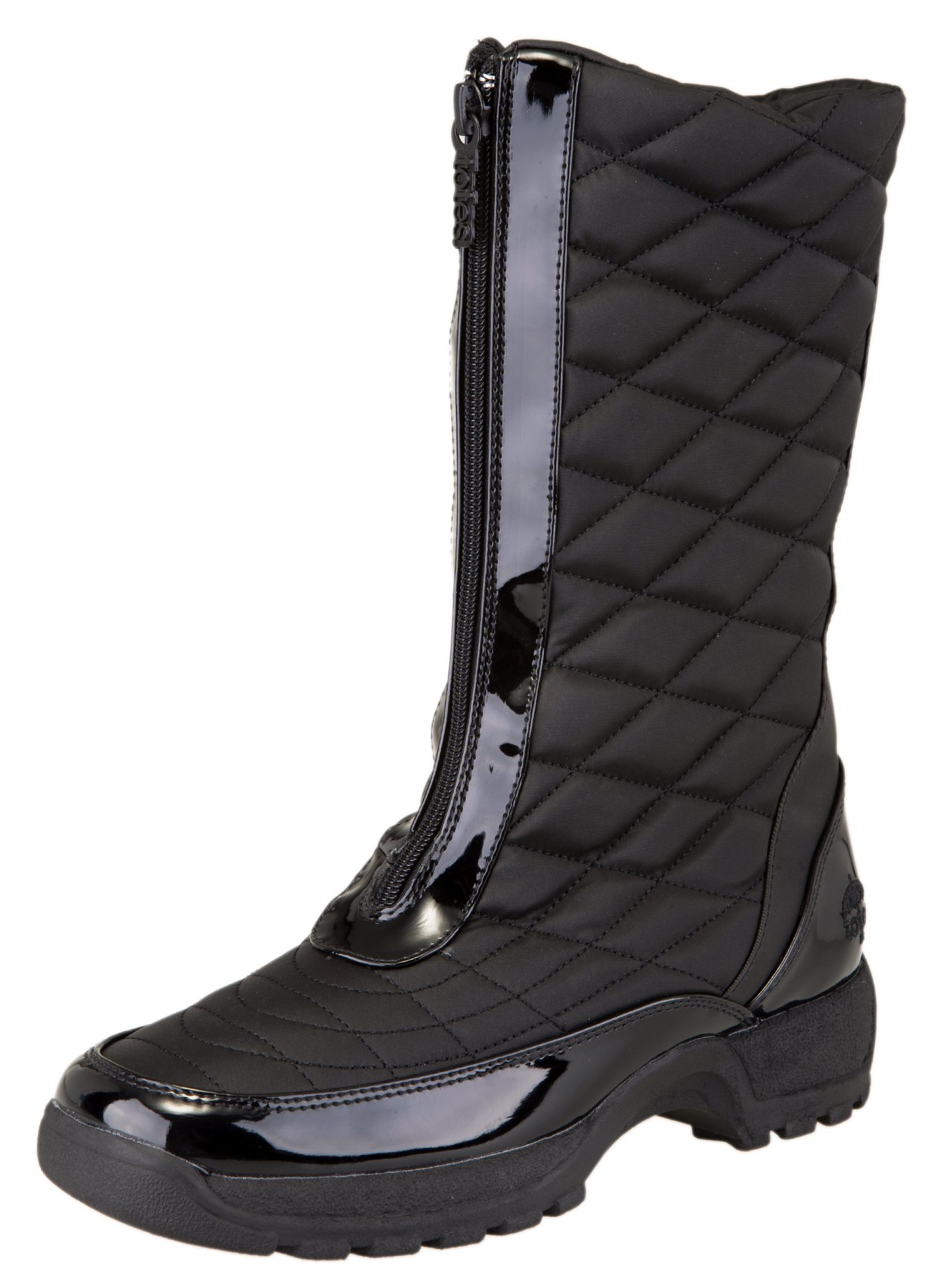 totes Women's Donna Waterproof Mid Winter Snow Boot (9 B(M) US, Black)