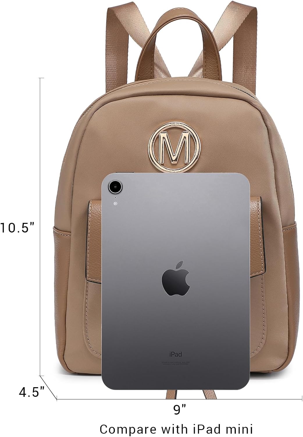 Mini Backpack Purse for Women, Lightweight Nylon Travel Daypack with Tassel - Image 2