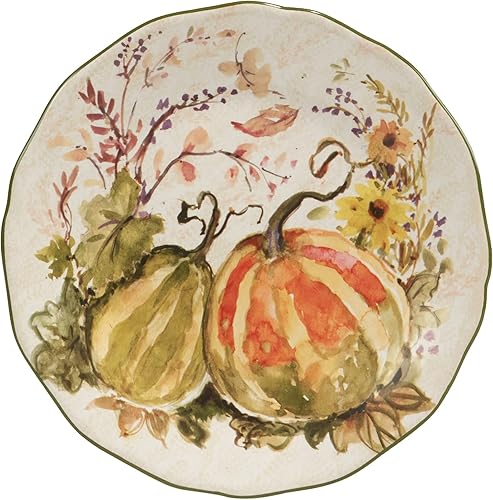 Miniatura 4 de Certified International Harvest Morning - Platos para ensaladapostre, multicolor, mediano, juego de 4