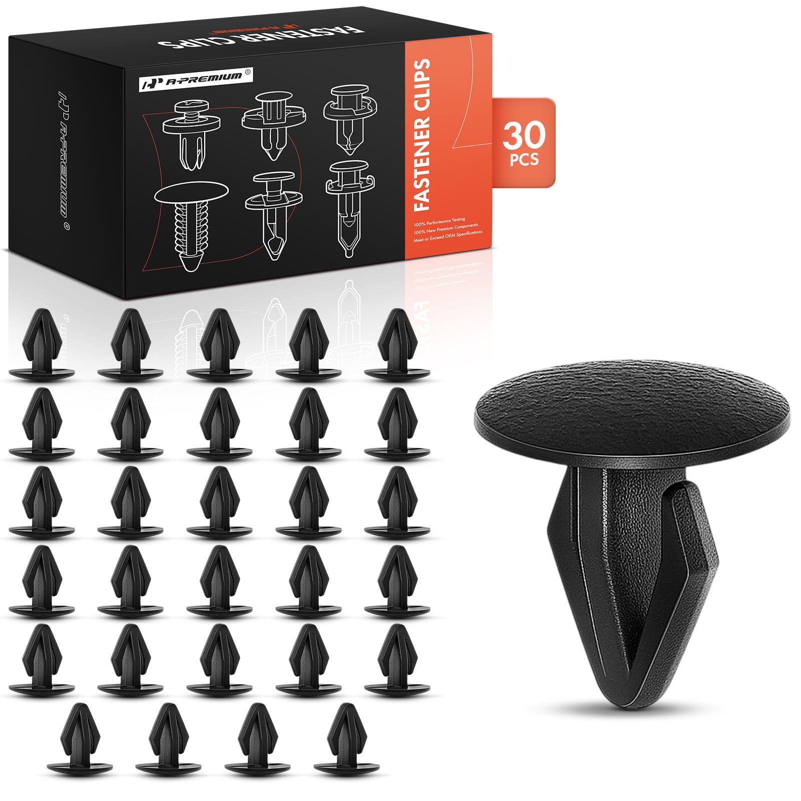 Clips de retención de 12 mm para paragolpes y parachoques Mazda 8