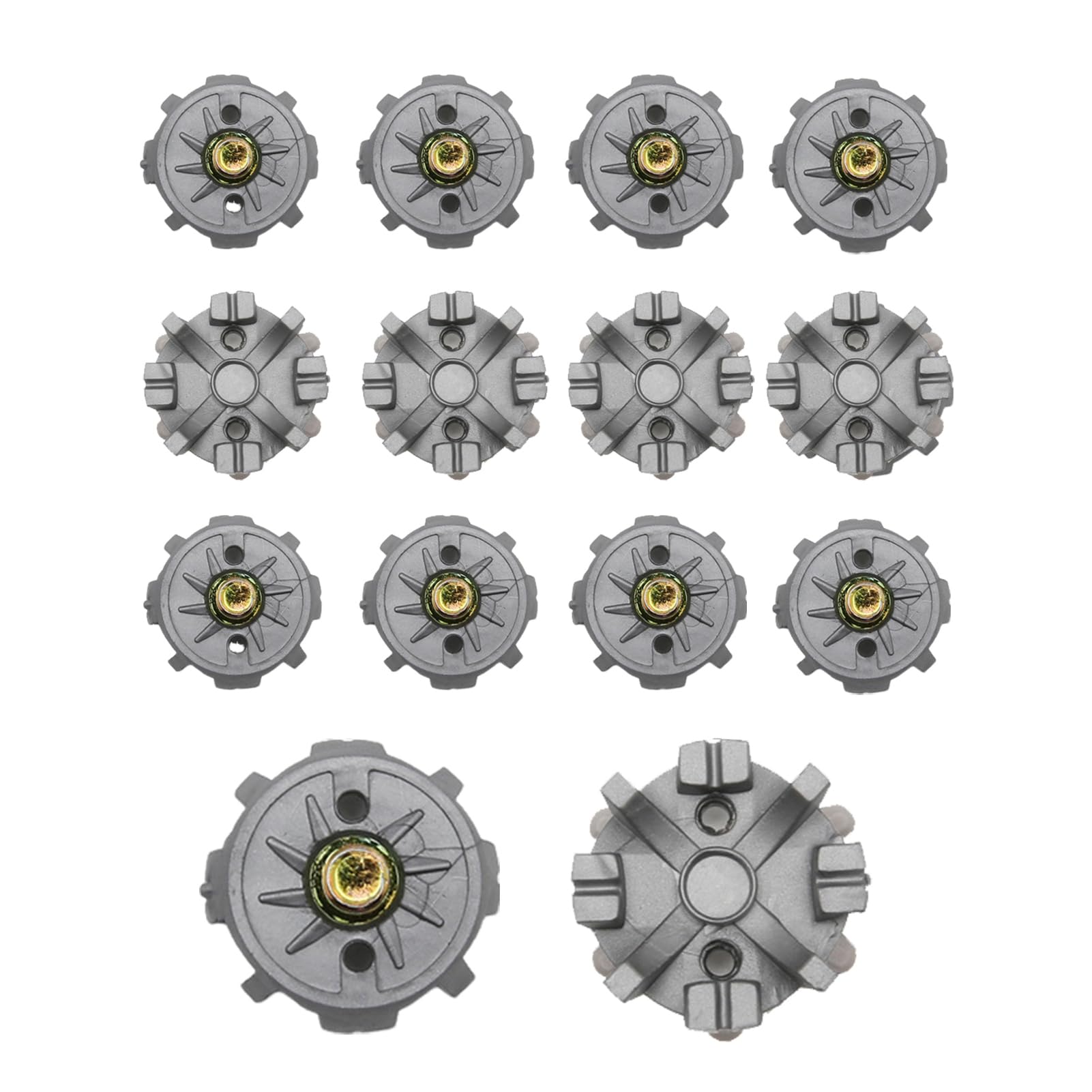 Golf Spikes Set, 14 Replacements Golf Shoe Spikes with Traction Stability and Comfort, Studs Replacement Cleats Spikes Pins, Screw Fixing Secure Golf Shoe Protection Tacks For Men