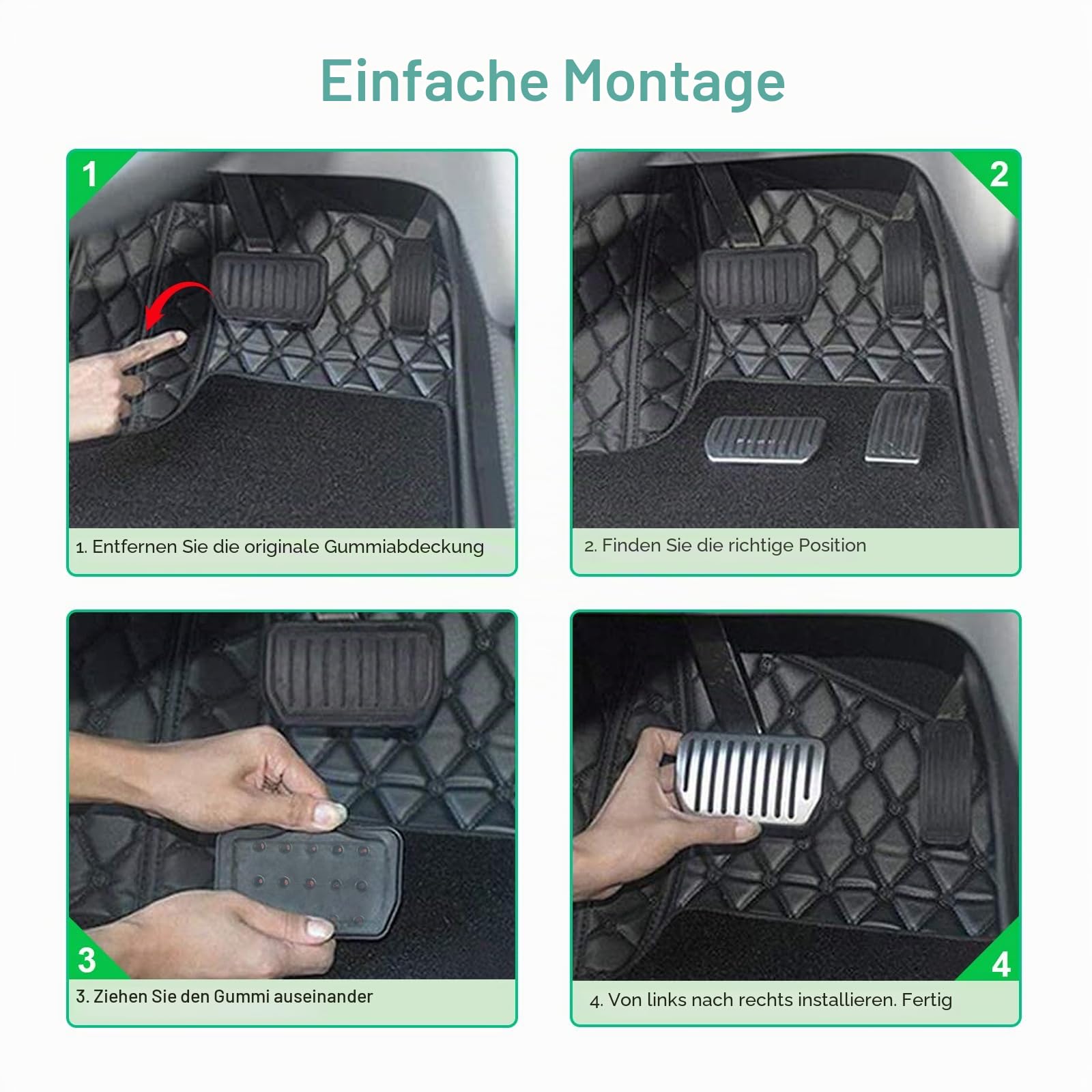 GAFAT Für MG ZS/MG HS/MG 5/MG Marvel R 2020-2024 Gaspedal Bremspedal Fußstütze Fußrasten MG Pedale, MG Zubehör [Automatikgetriebe] (Rot)