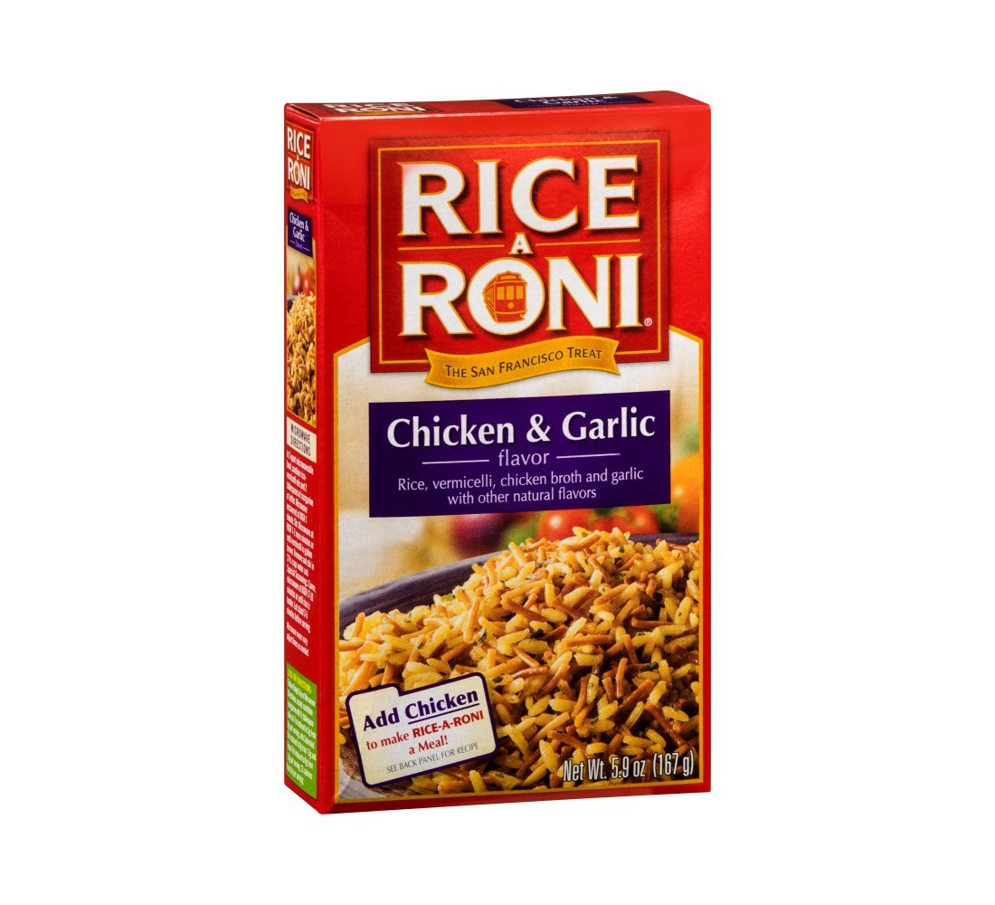 Rice A Roni Chicken & Garlic Flavor 5.9 oz (Pack of 12