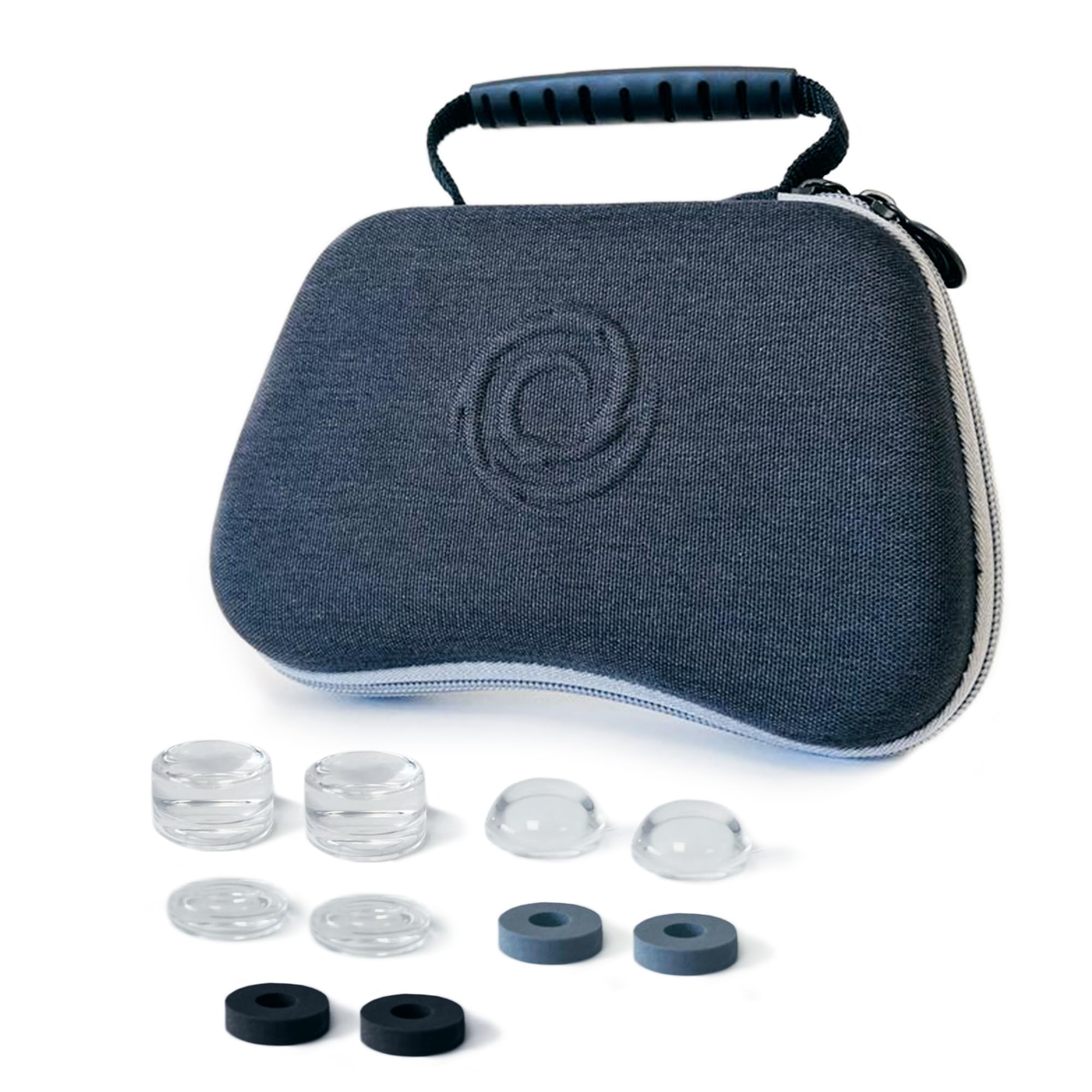 Funda de Protección Universal para Mandos de PS5, PS4, Xbox One Series X|S, con Asa, a Prueba de Golpes, Interior de Terciopelo Resistente a los Arañazos, Compartimento para Accesorios