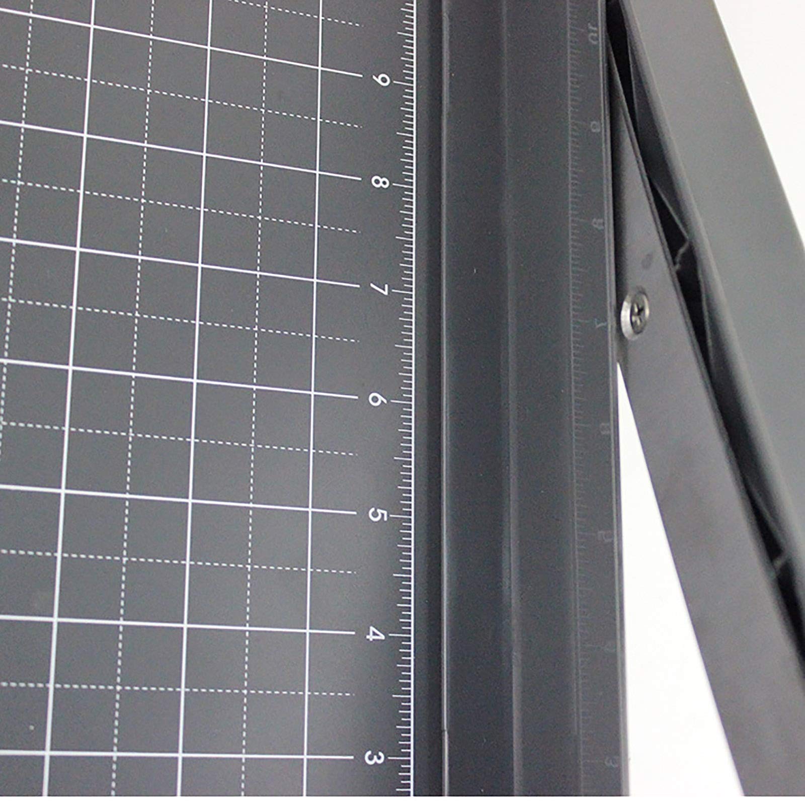 Papierschneider, Multifunktionaler Manueller Papierschneider, A4, Guillotine-Schneider, Papierschneider, Visitenkarten-, Karten-, Fotoschneider (Schwarz, 31 X 25,4 cm) (Schwarz, 31 X 25,4 cm)