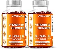 Vista 10 de Vitamatic Gomitas de vitamina D3 – 5000 UI por gomita – 60 gomitas