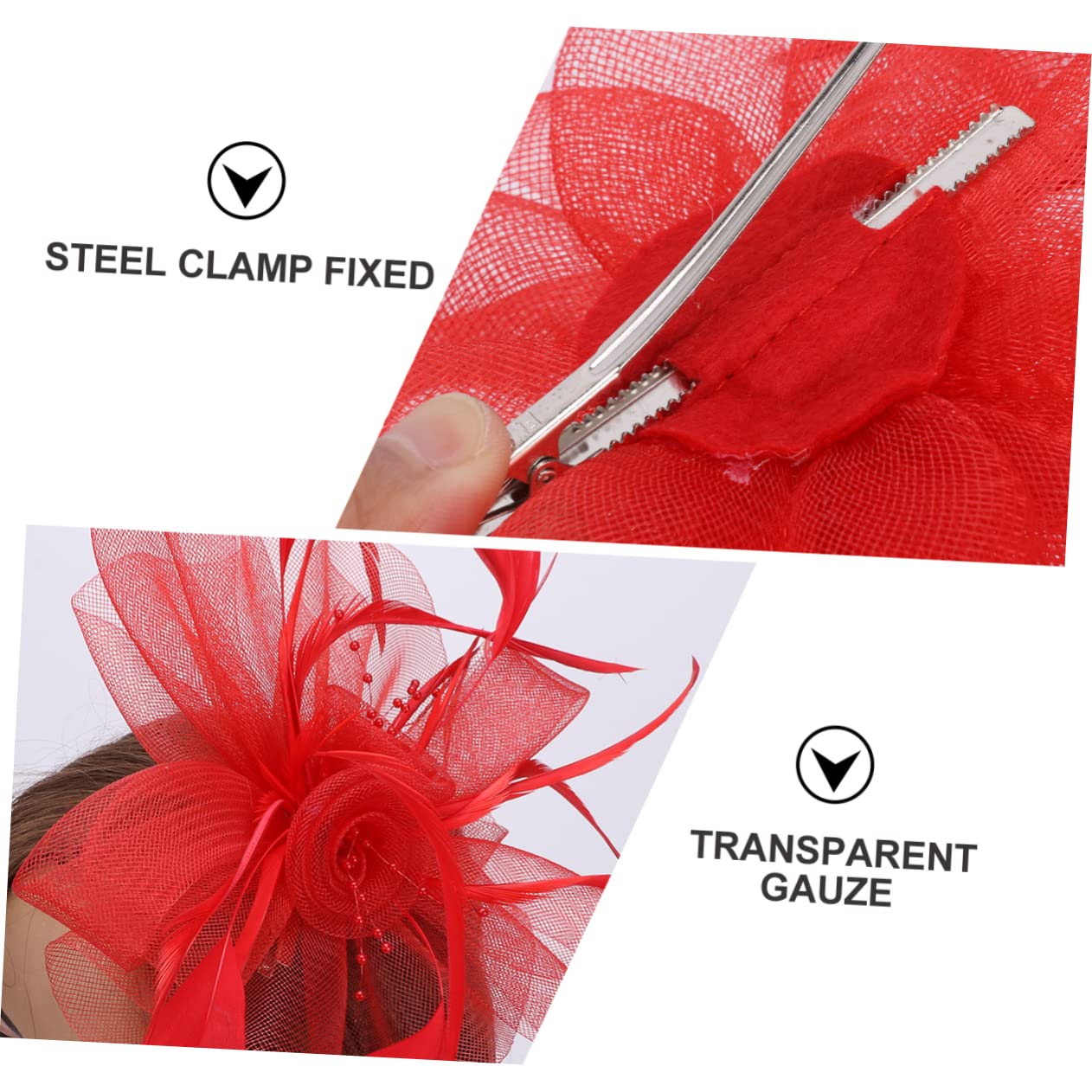 FRCOLOR 3stücke Haarschmuck Mit Federn Und Netzgarn Handgefertigtes Haaraccessoire Für Damen Für Partys Und Besondere Anlässe Atmungsaktiv Und Stilvoll