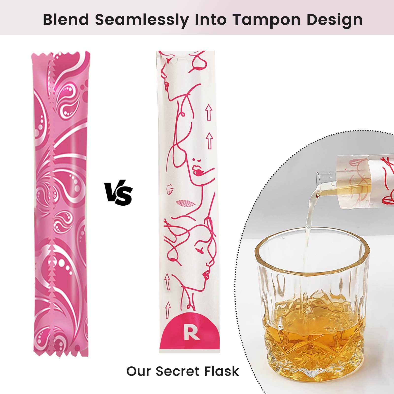 Daily Treasures Lot de 65 flacons d'alcool discrets de style tampon, 20 flacons réutilisables (15 ml) et 40 emballages de tampons, 1 égouttoir à 6 emplacements, un étui transparent et 2 entonnoirs