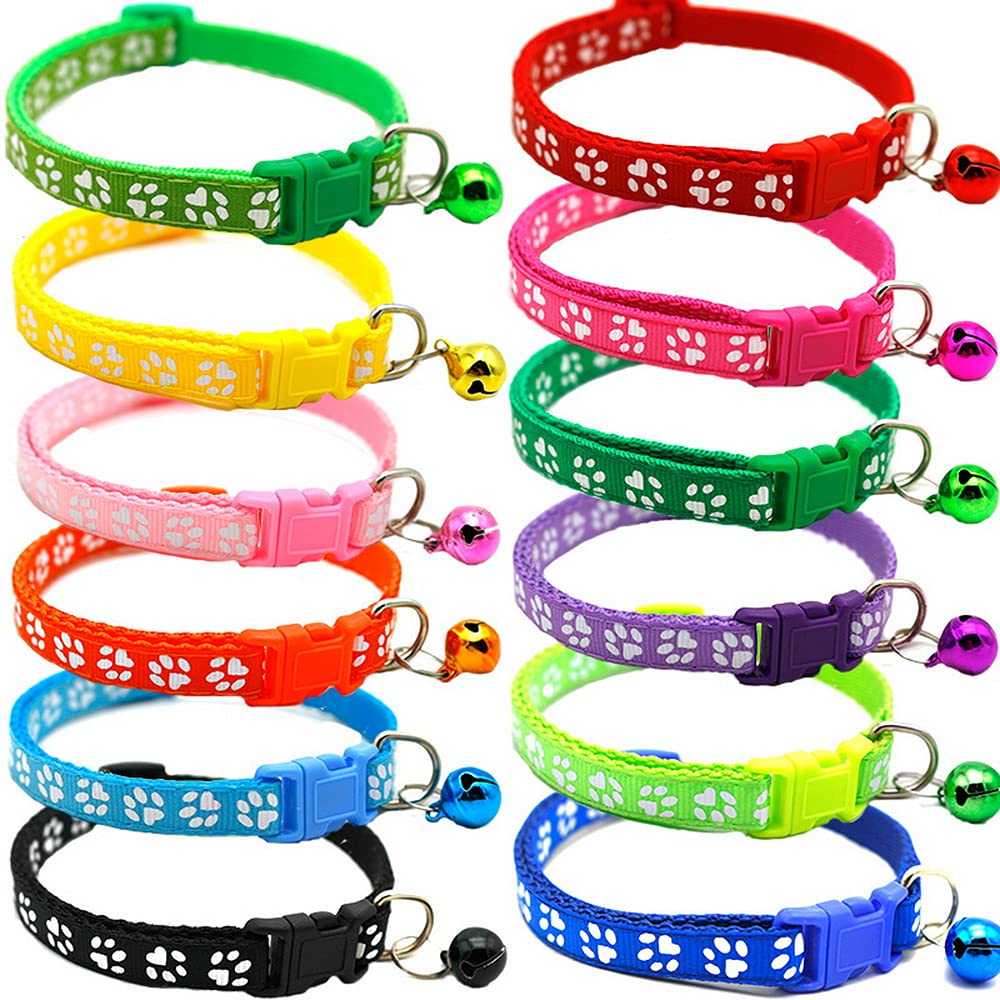 Pet Supplies Patch Collars Dogs Cats Bell Collars Single Footprint Cat Buckle Collars (Fluorescent Green) (B096VJ1QDX) Amazon Price History, Amazon Price Tracker