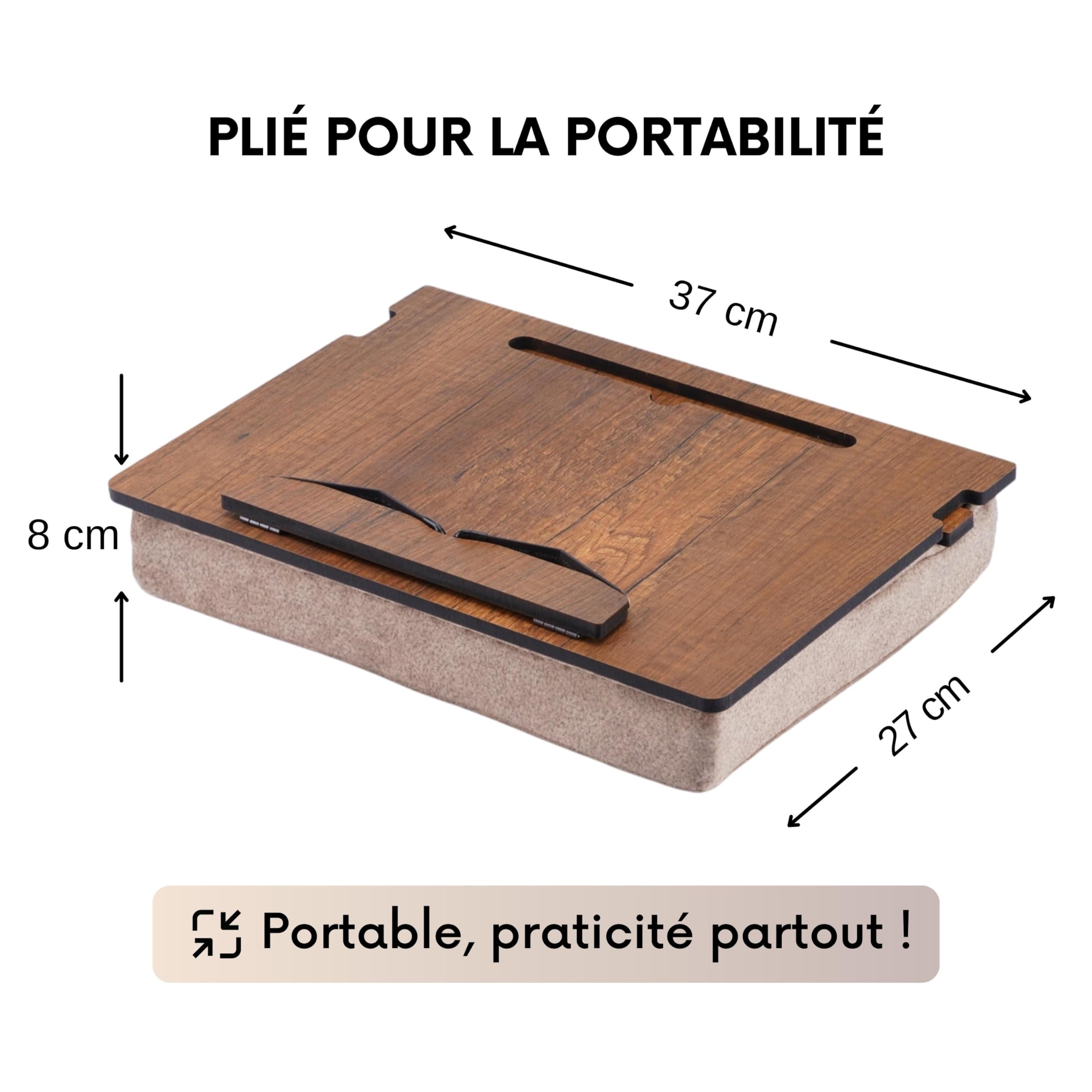Vigo Wood Porte-Livre avec Rangement, Pupitre de Lecture, Chevalet Livre, Lutrin, Support Tablette Bois, Support Livre Lit, Support Livre Ouvert, Repose Livre, Porte Livre Coran (Noyer)