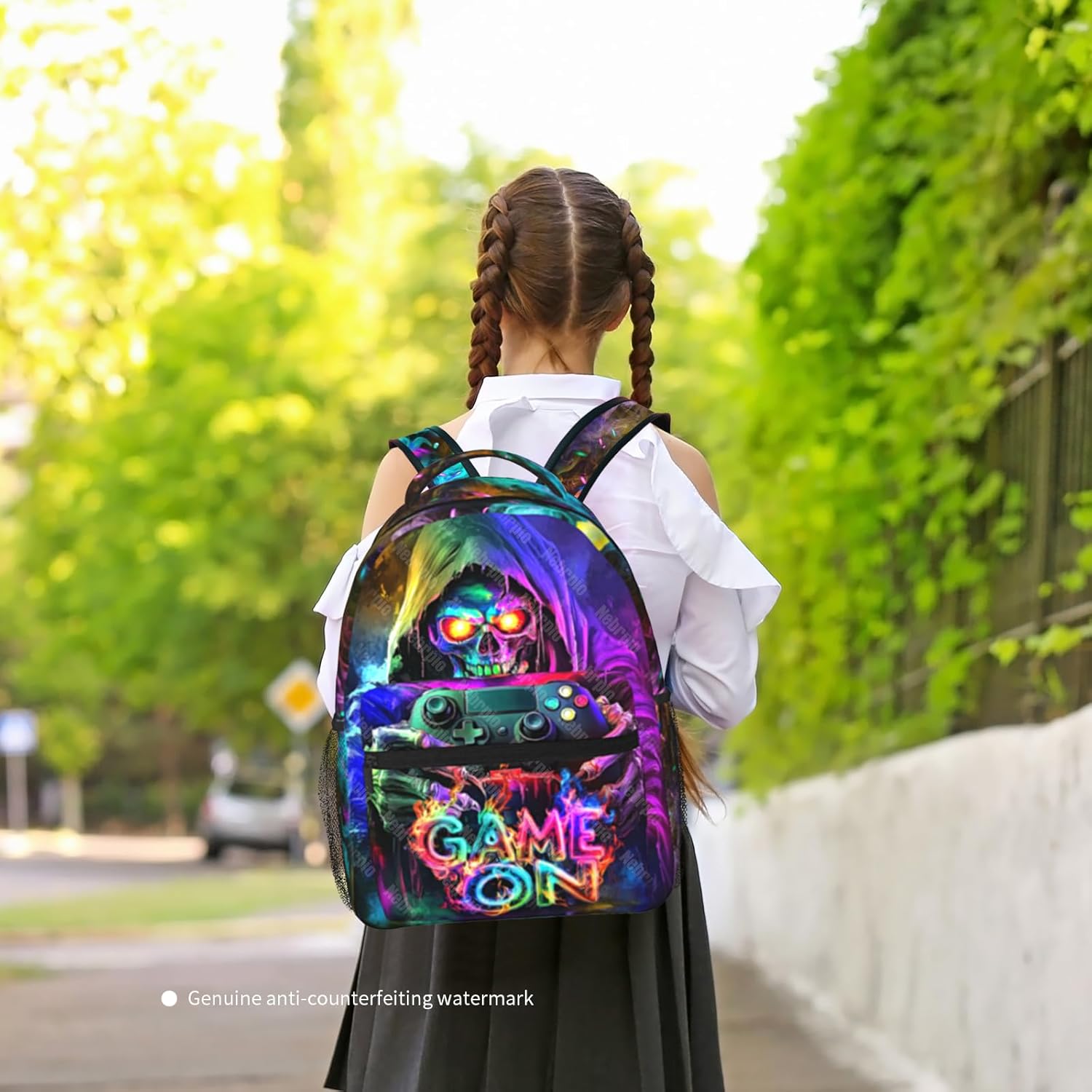 Gaming School Backpack for Boys Game Boys Backpack for Kids Children Teens Elementary Middle School Students Ages 6-18 Video Game Bookbag Travel Back Pack - Image 5